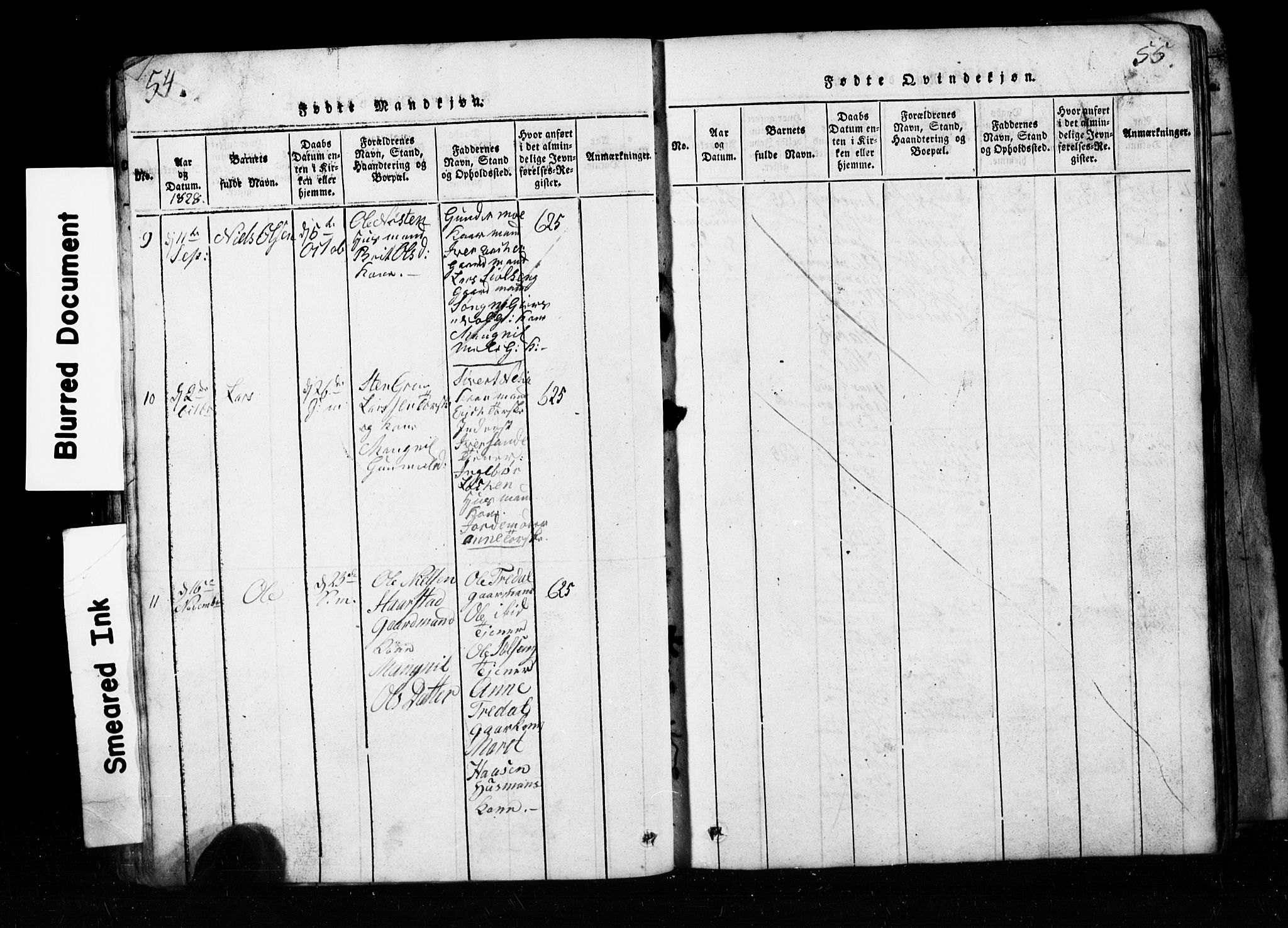 Ministerialprotokoller, klokkerbøker og fødselsregistre - Møre og Romsdal, AV/SAT-A-1454/590/L1016: Klokkerbok nr. 590C01, 1819-1838, s. 54-55