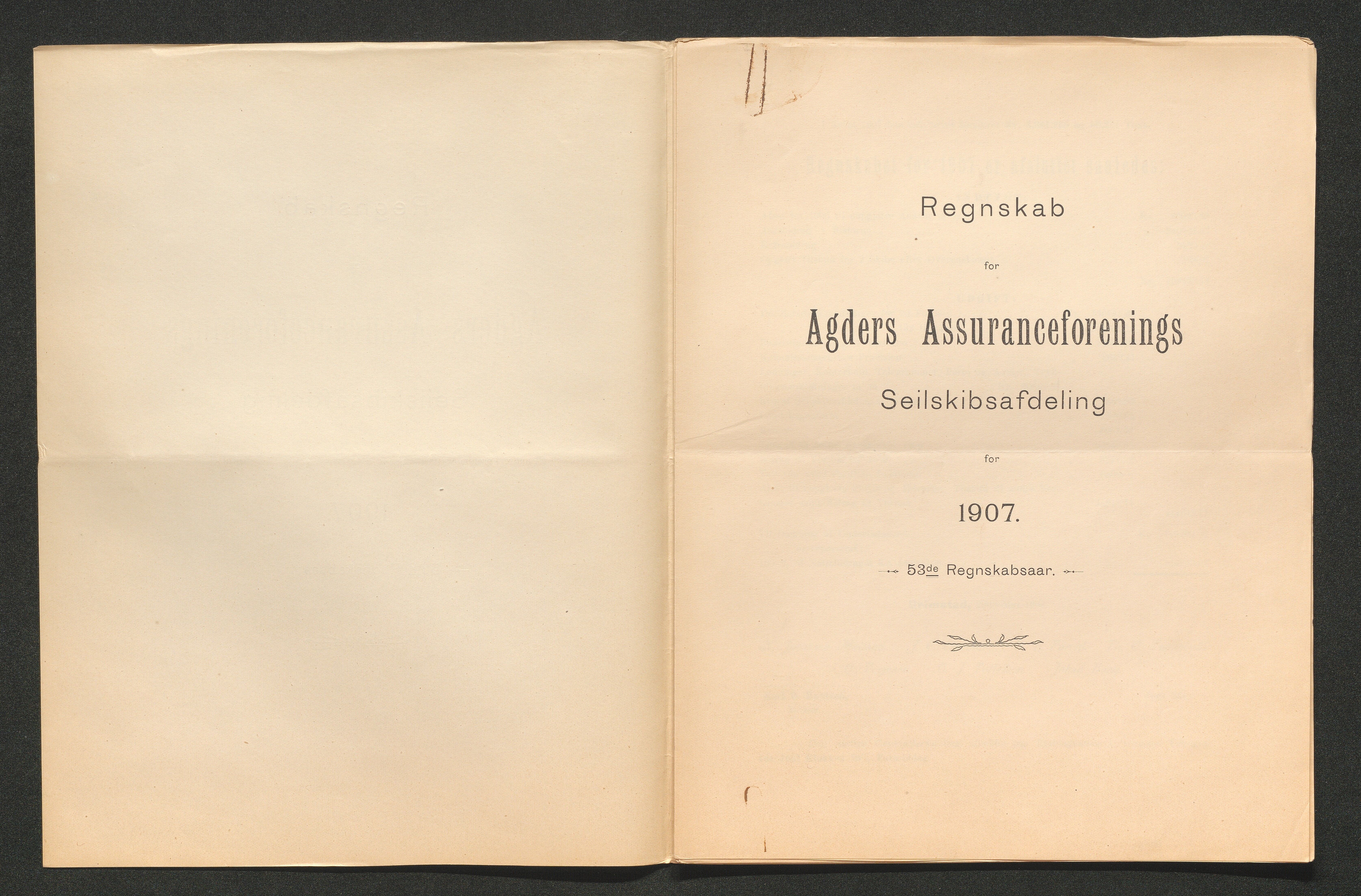 Agders Gjensidige Assuranceforening, AAKS/PA-1718/05/L0003: Regnskap, seilavdeling, pakkesak, 1890-1912