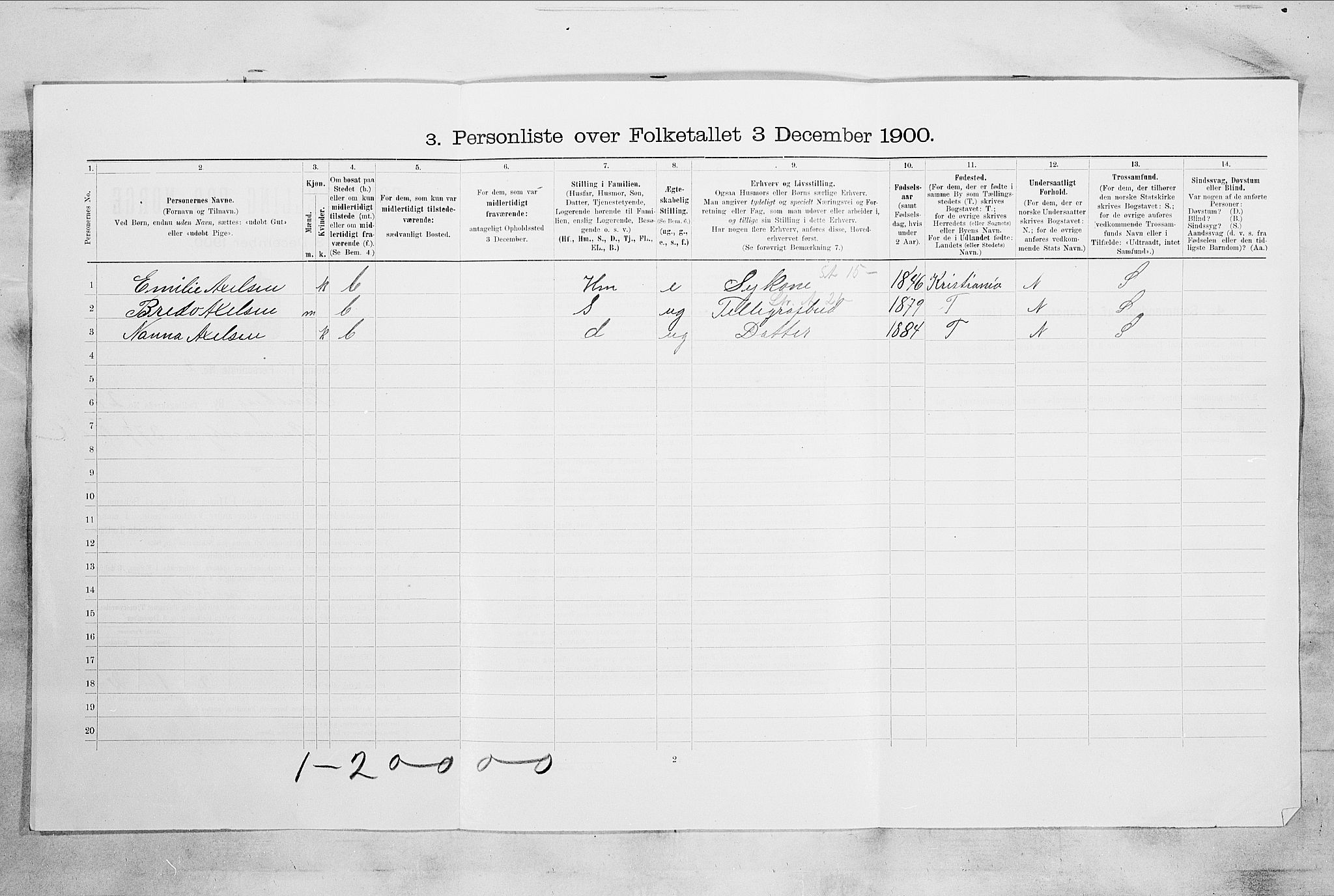 RA, Folketelling 1900 for 0705 Tønsberg kjøpstad, 1900, s. 4294