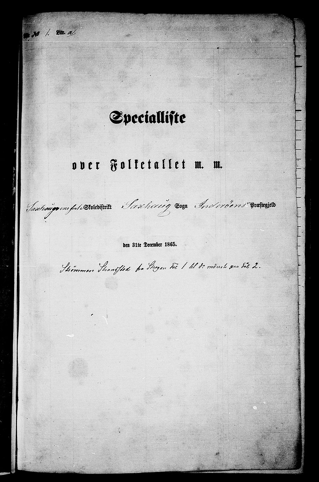 RA, Folketelling 1865 for 1729P Inderøy prestegjeld, 1865, s. 10