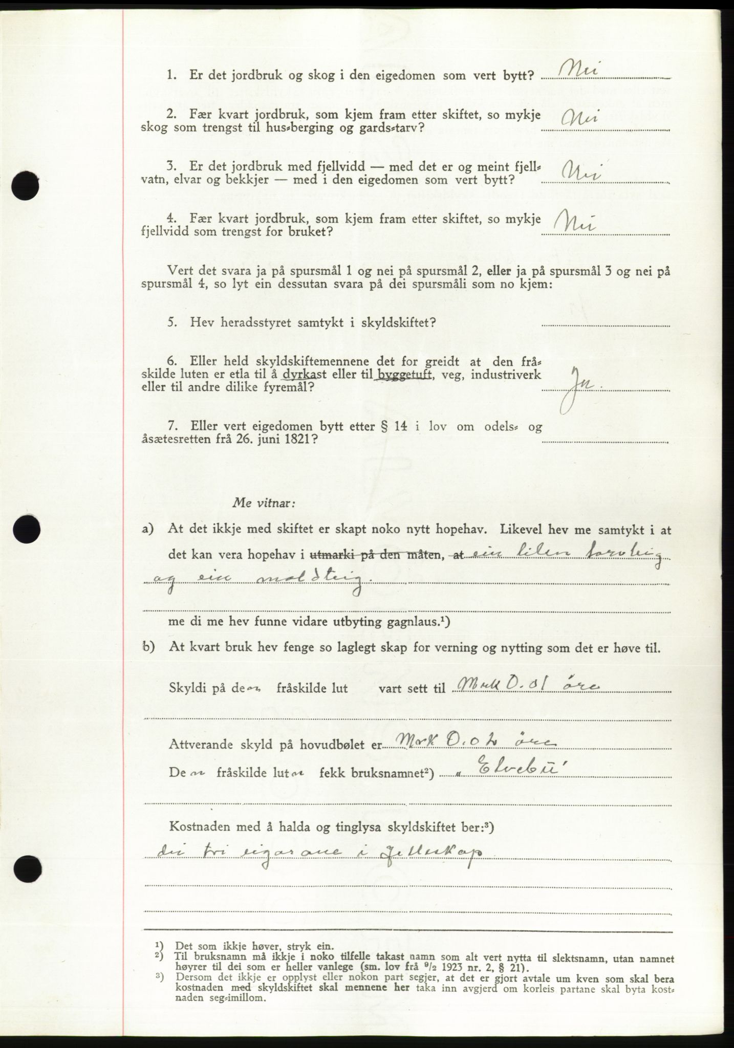 Søre Sunnmøre sorenskriveri, AV/SAT-A-4122/1/2/2C/L0076: Pantebok nr. 2A, 1943-1944, Dagboknr: 666/1944