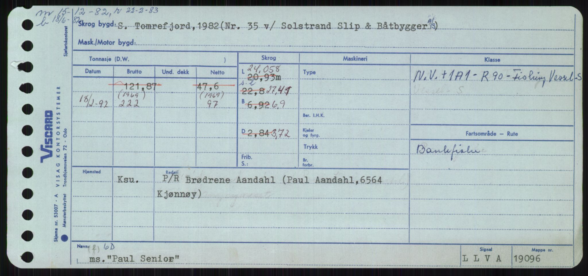 Sjøfartsdirektoratet med forløpere, Skipsmålingen, RA/S-1627/H/Ha/L0004/0002: Fartøy, Mas-R / Fartøy, Odin-R, s. 241