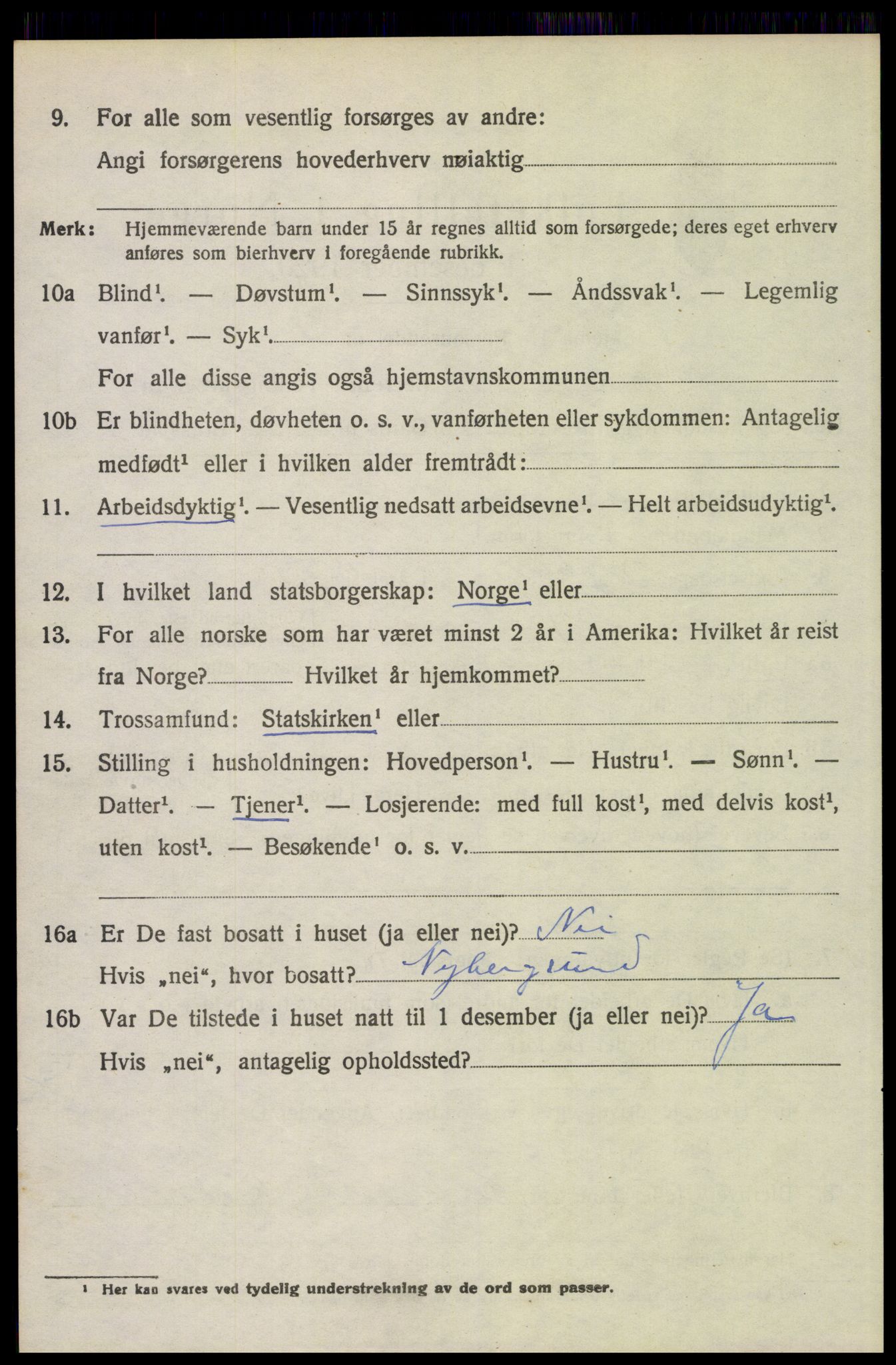 SAH, Folketelling 1920 for 0428 Trysil herred, 1920, s. 3184