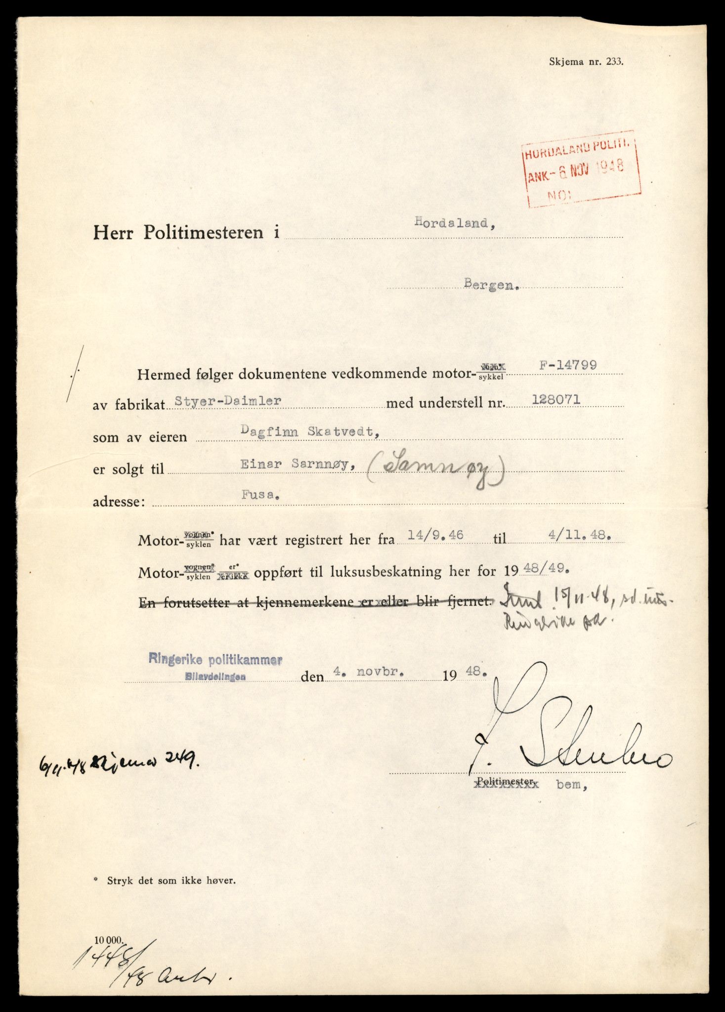 Møre og Romsdal vegkontor - Ålesund trafikkstasjon, AV/SAT-A-4099/F/Fe/L0040: Registreringskort for kjøretøy T 13531 - T 13709, 1927-1998, s. 361
