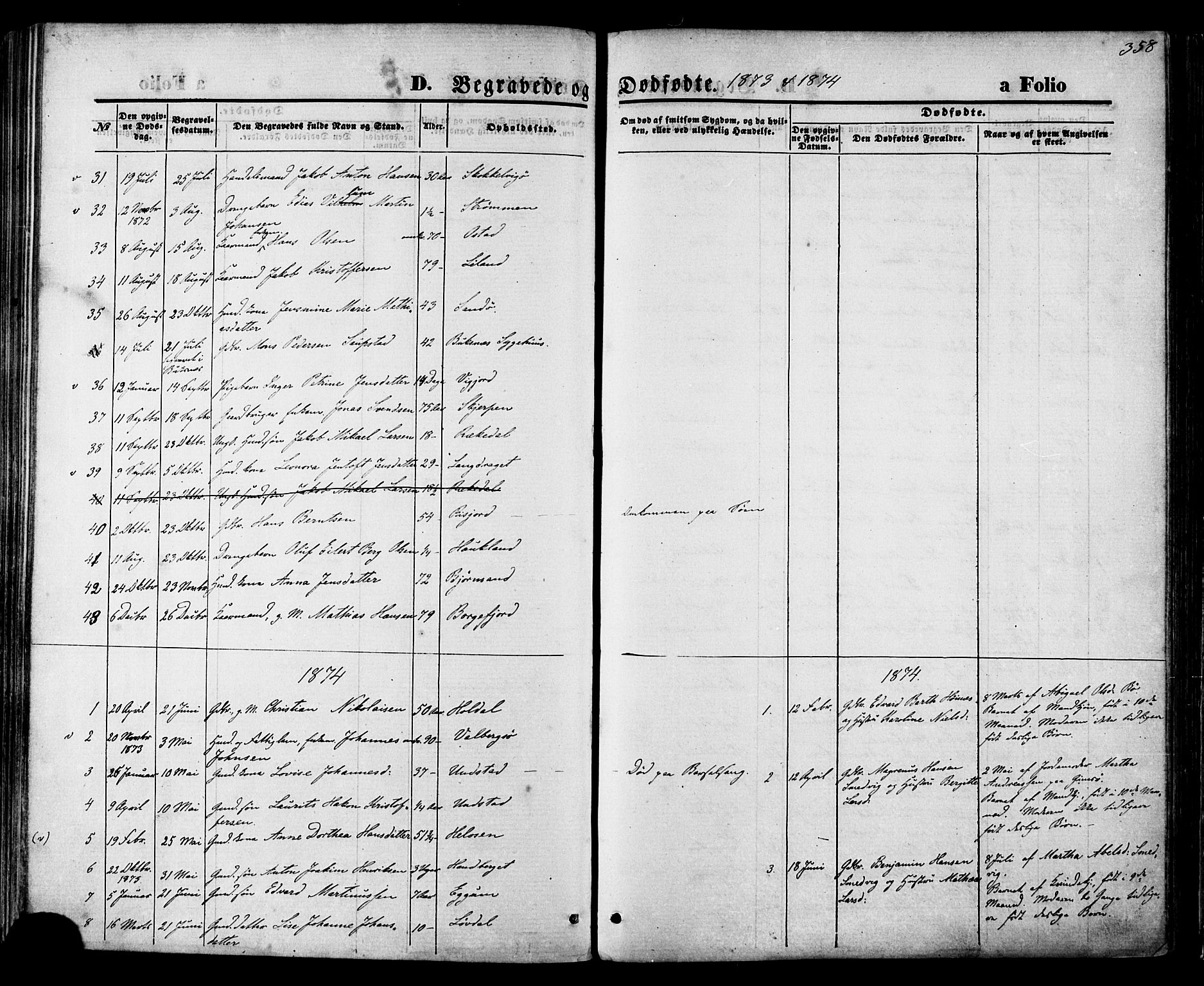 Ministerialprotokoller, klokkerbøker og fødselsregistre - Nordland, SAT/A-1459/880/L1132: Ministerialbok nr. 880A06, 1869-1887, s. 358