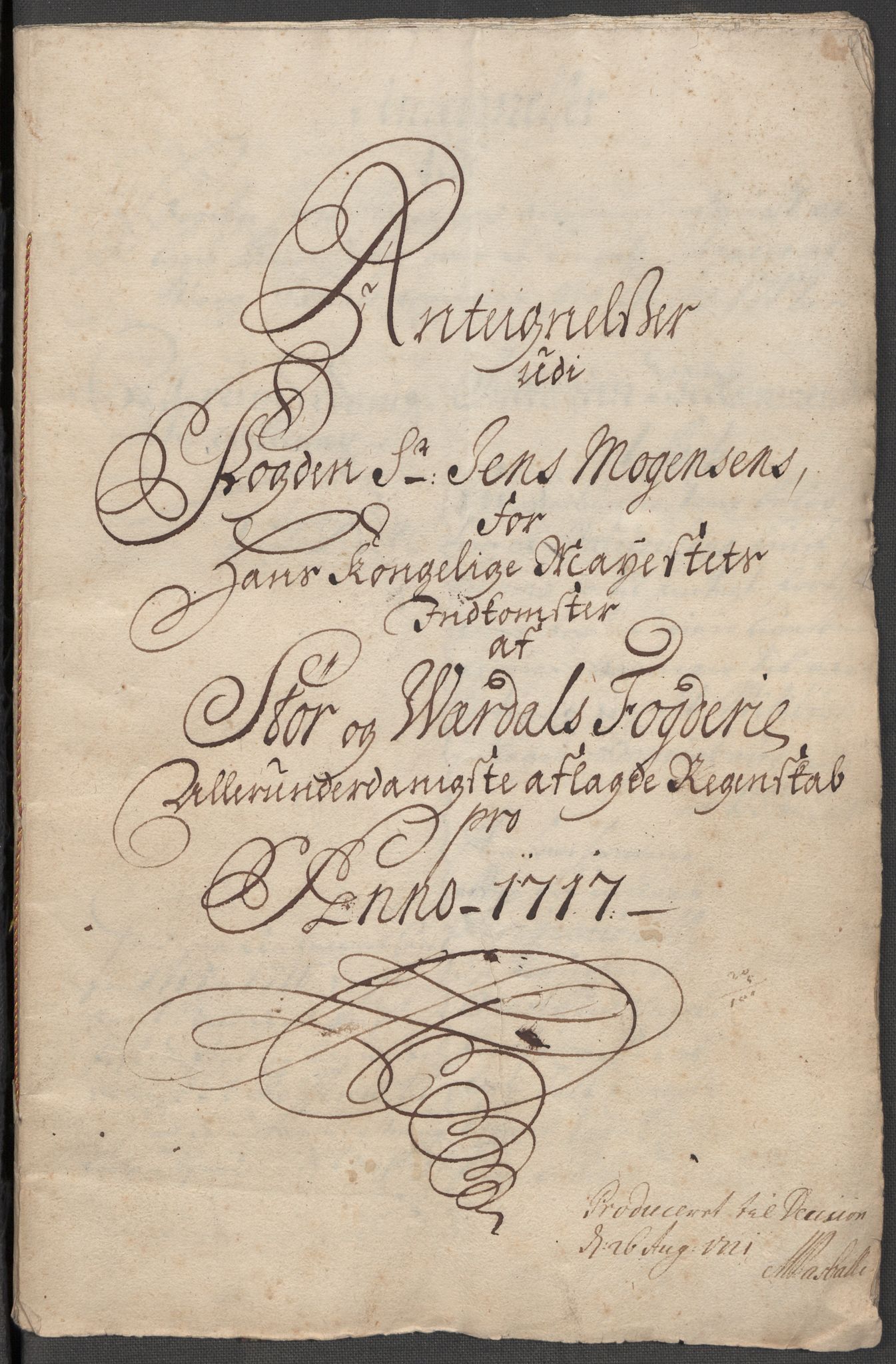 Rentekammeret inntil 1814, Reviderte regnskaper, Fogderegnskap, RA/EA-4092/R62/L4207: Fogderegnskap Stjørdal og Verdal, 1717, s. 313