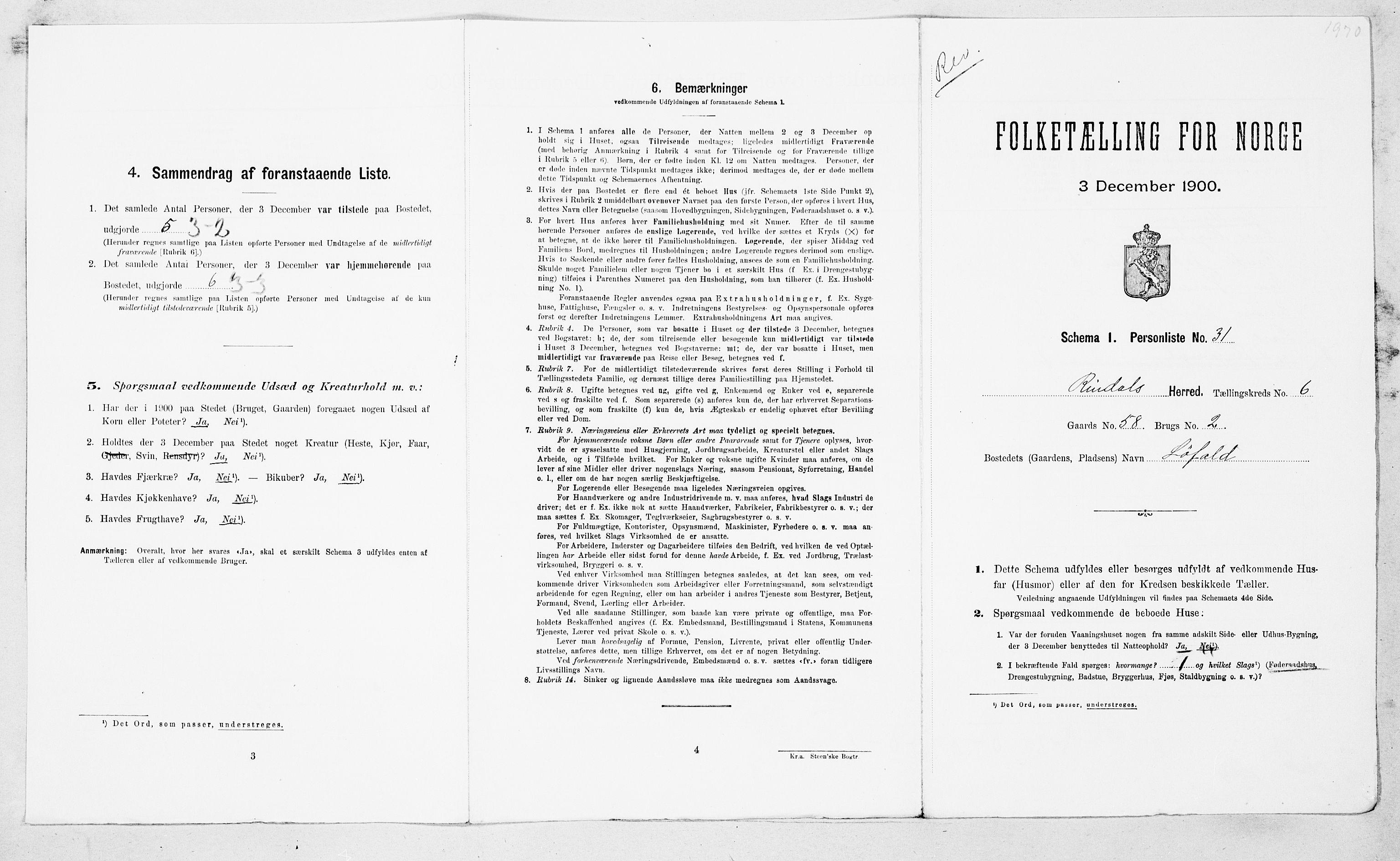 SAT, Folketelling 1900 for 1567 Rindal herred, 1900, s. 625