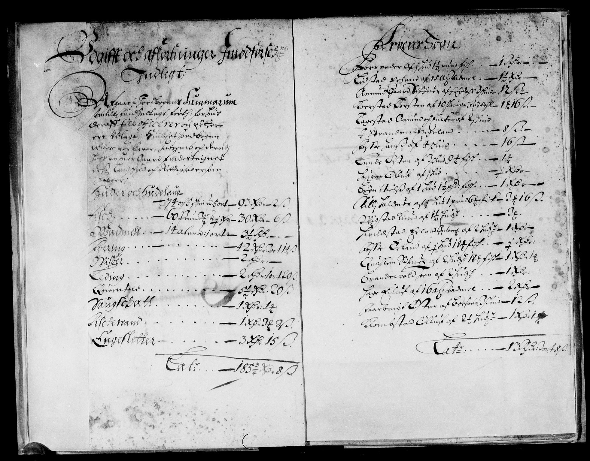 Rentekammeret inntil 1814, Reviderte regnskaper, Stiftamtstueregnskaper, Landkommissariatet på Akershus og Akershus stiftamt, AV/RA-EA-5869/R/Rb/L0104: Akershus stiftamt, 1675