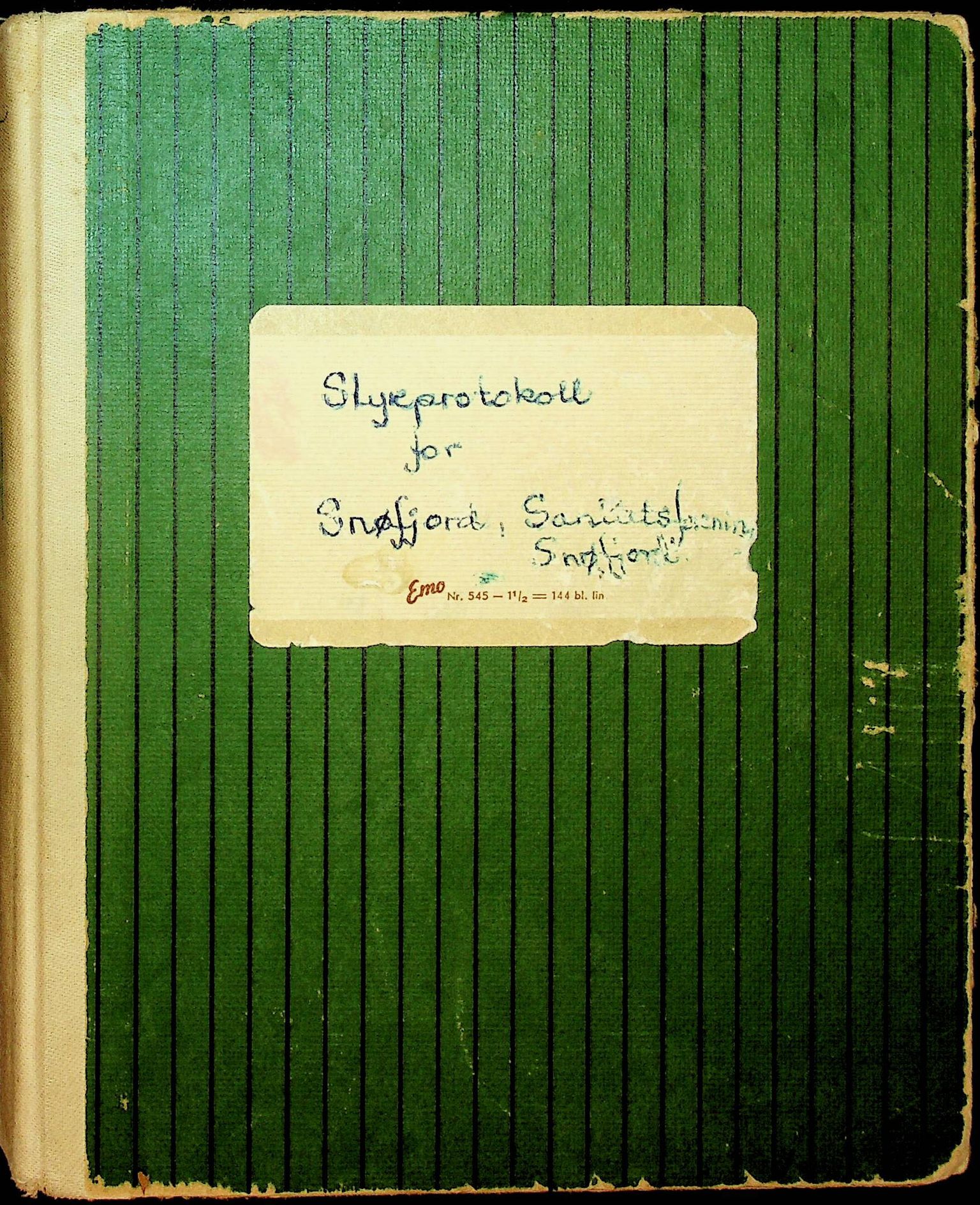 Snefjord Sanitetsforening, FMFB/A-1224/A/L0002: Styremøteprotokoll 1974-1992, 1974-1992