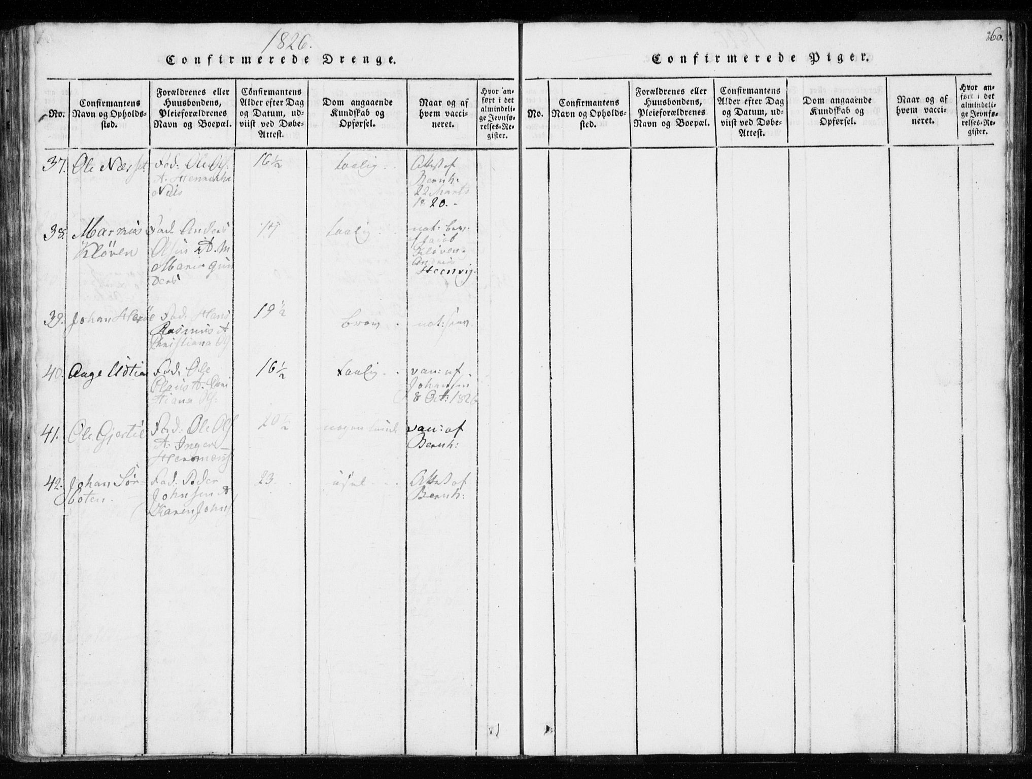 Ministerialprotokoller, klokkerbøker og fødselsregistre - Sør-Trøndelag, AV/SAT-A-1456/634/L0527: Ministerialbok nr. 634A03, 1818-1826, s. 260