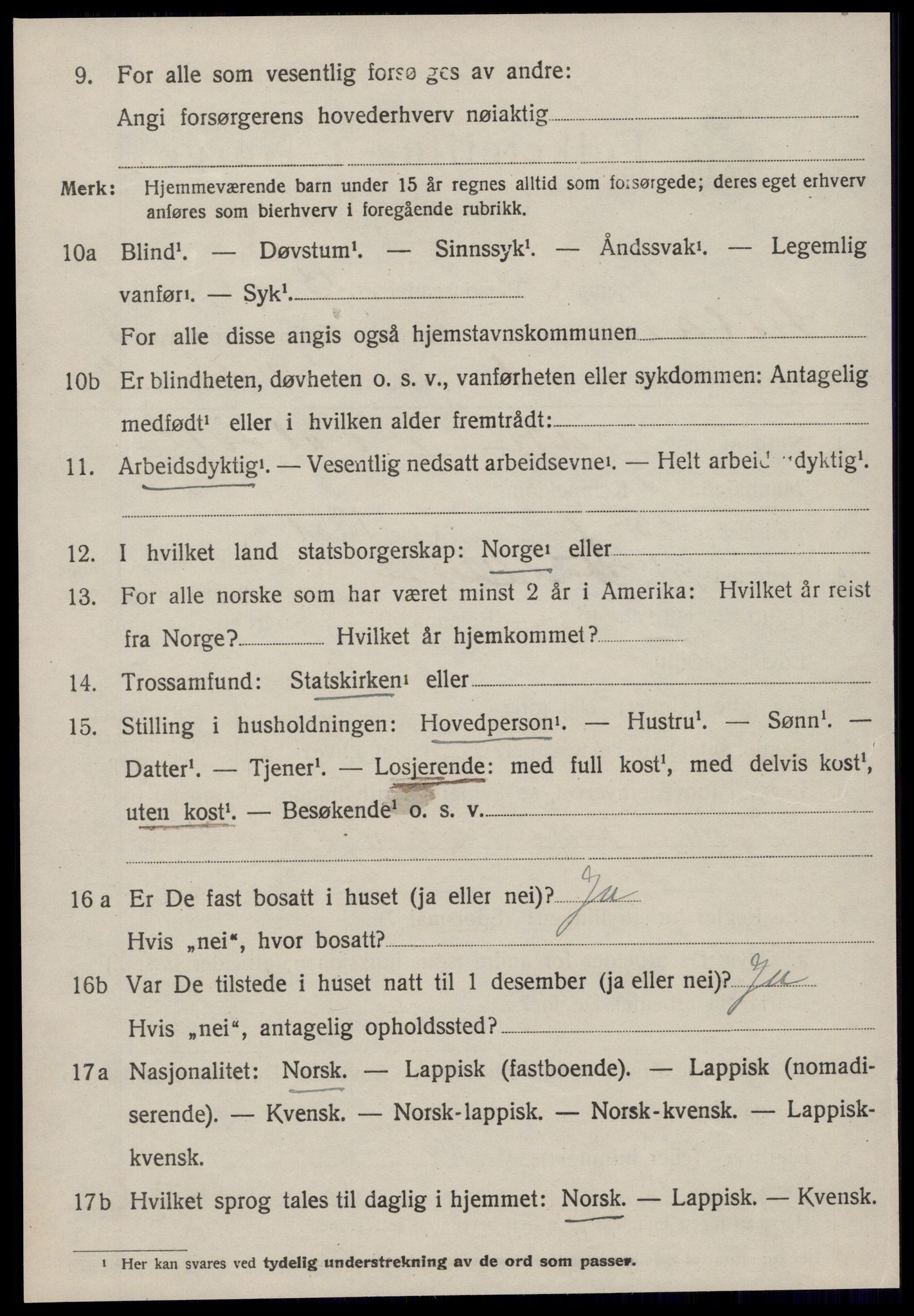 SAT, Folketelling 1920 for 1616 Fillan herred, 1920, s. 3401