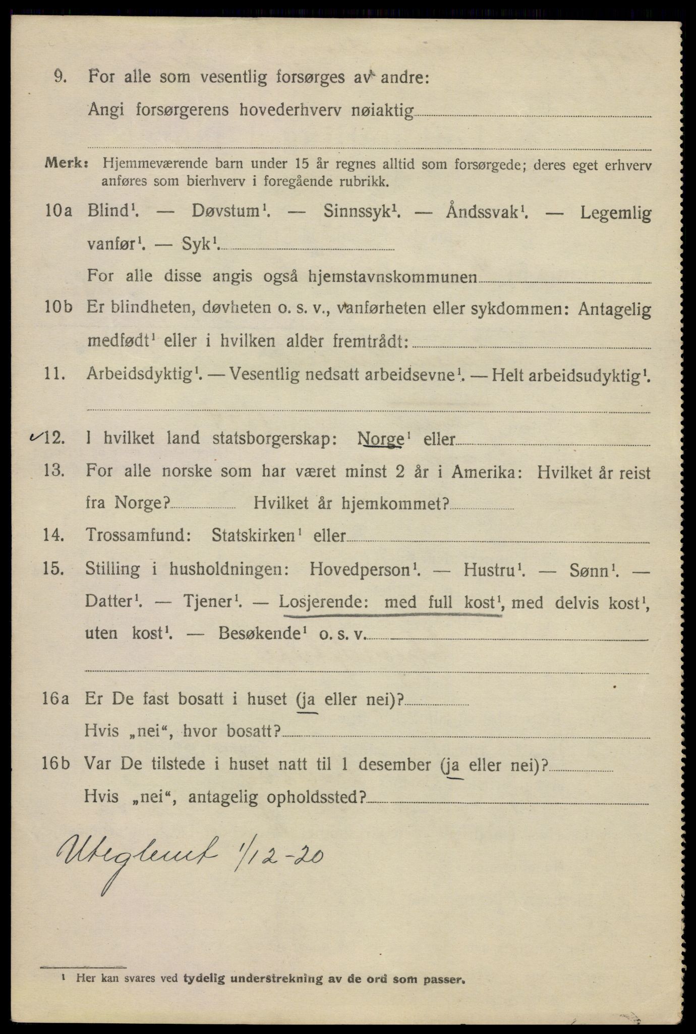 SAO, Folketelling 1920 for 0301 Kristiania kjøpstad, 1920, s. 269642