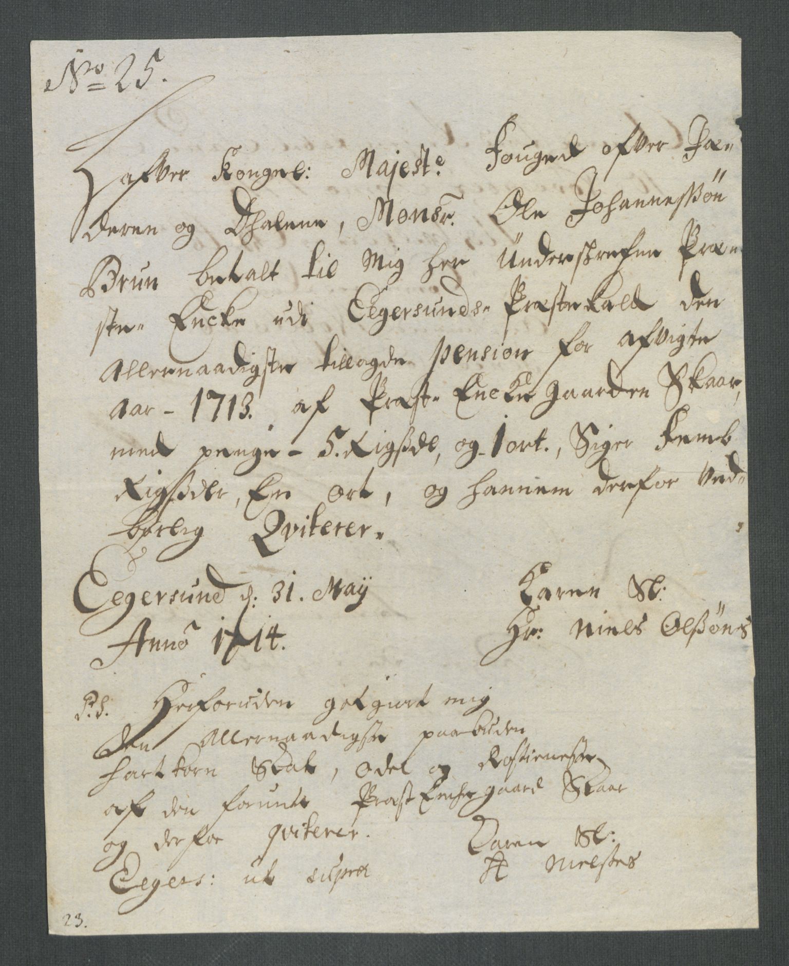 Rentekammeret inntil 1814, Reviderte regnskaper, Fogderegnskap, AV/RA-EA-4092/R46/L2738: Fogderegnskap Jæren og Dalane, 1713-1714, s. 91