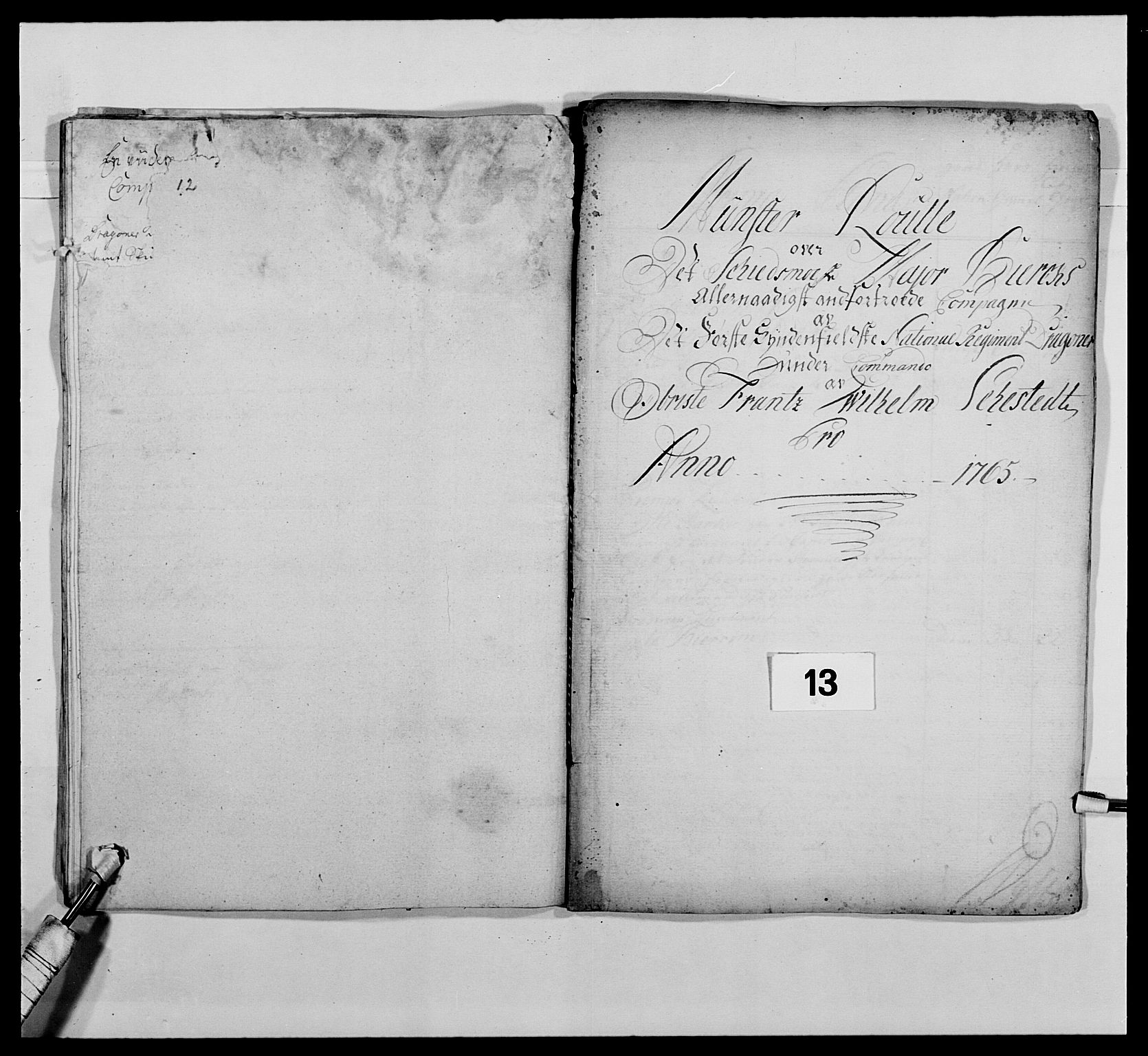 Kommanderende general (KG I) med Det norske krigsdirektorium, AV/RA-EA-5419/E/Ea/L0476: 1. Sønnafjelske dragonregiment, 1765-1767, s. 268