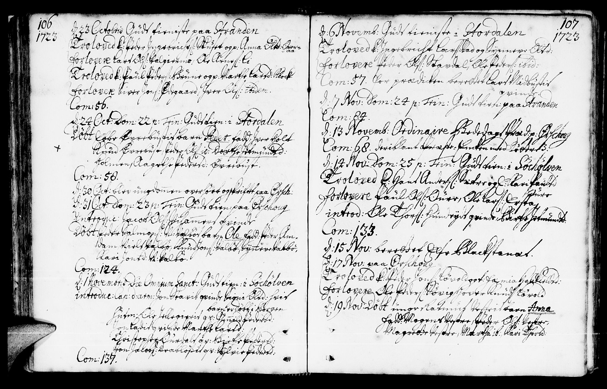 Ministerialprotokoller, klokkerbøker og fødselsregistre - Møre og Romsdal, AV/SAT-A-1454/522/L0306: Ministerialbok nr. 522A01, 1720-1743, s. 106-107