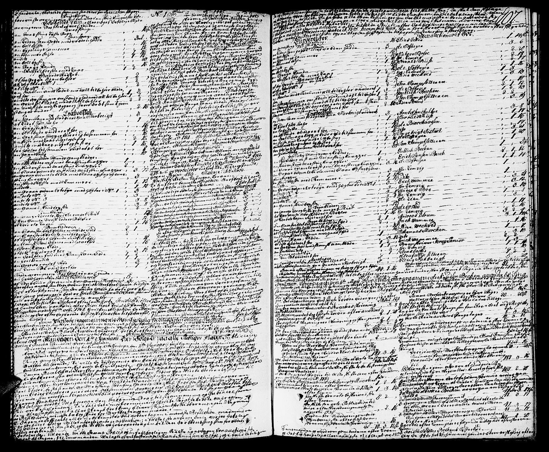 Orkdal sorenskriveri, SAT/A-4169/1/3/3Aa/L0007: Skifteprotokoller, 1767-1782, s. 106b-107a