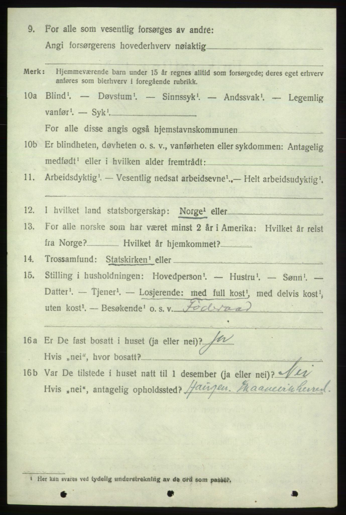 SAB, Folketelling 1920 for 1212 Skånevik herred, 1920, s. 6568