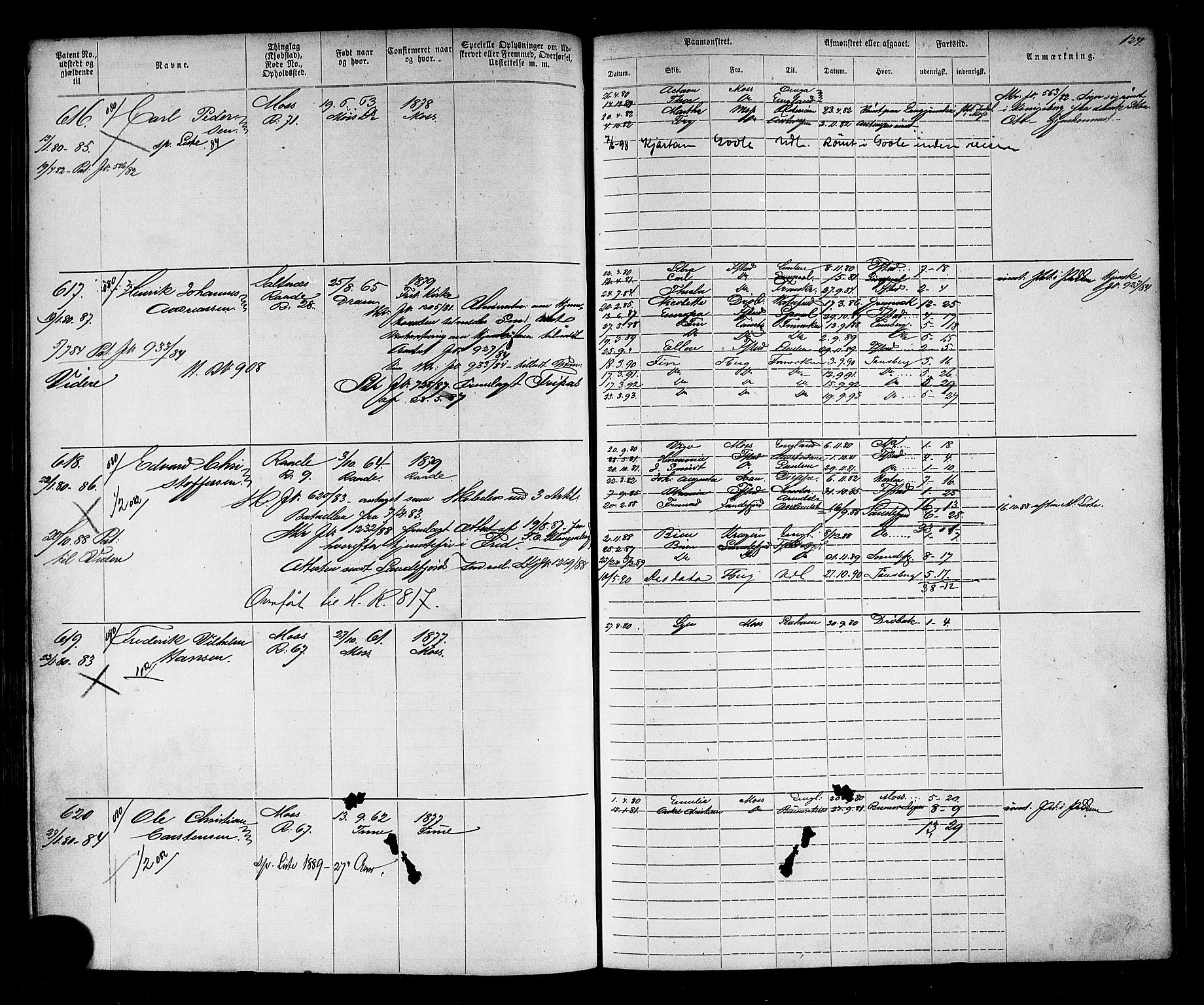 Moss mønstringskontor, AV/SAO-A-10569d/F/Fc/Fca/L0002: Annotasjonsrulle, 1868-1892, s. 138