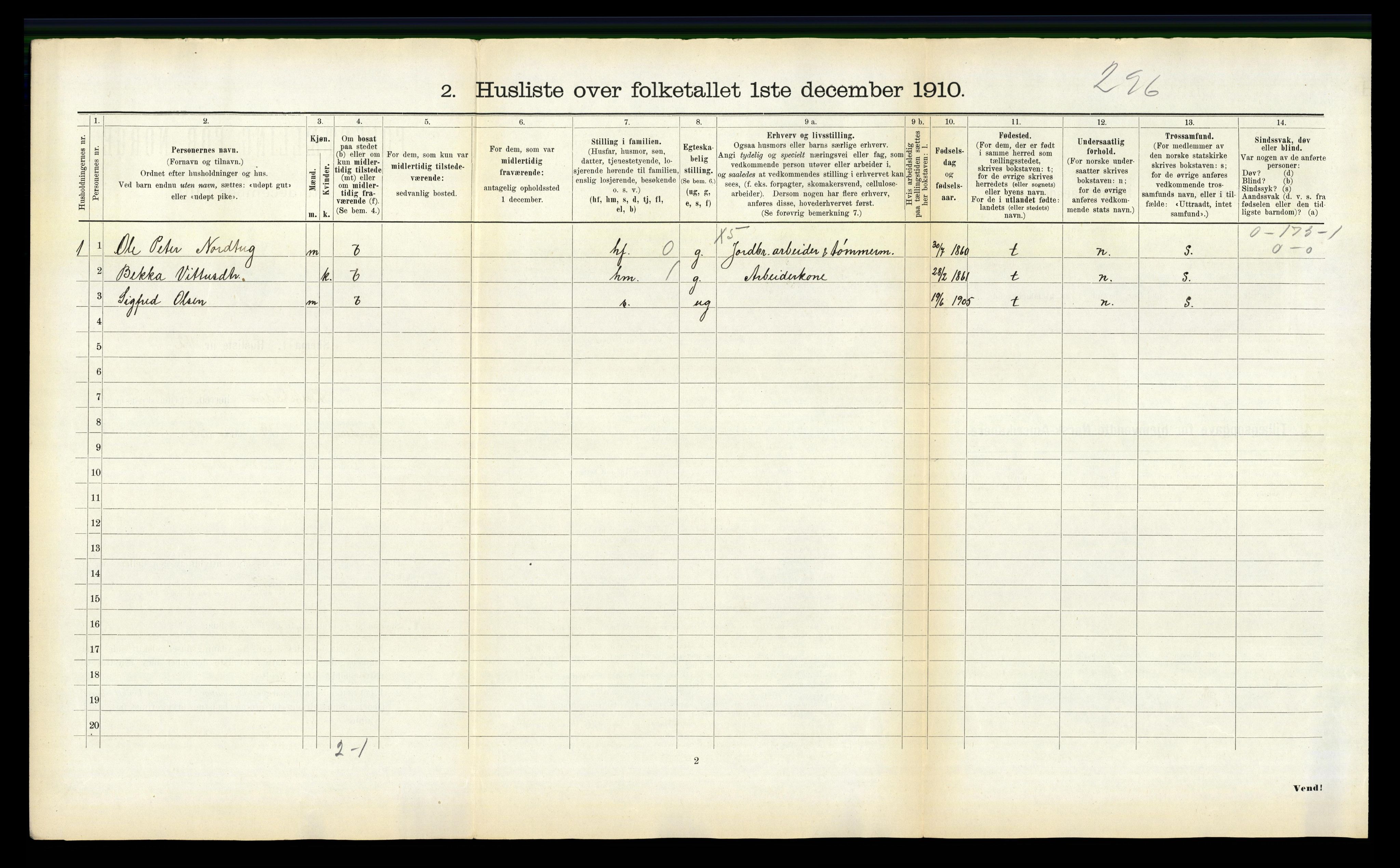 RA, Folketelling 1910 for 1727 Beitstad herred, 1910, s. 708