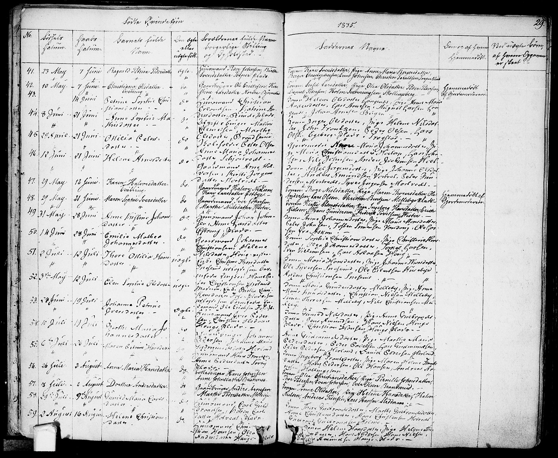 Eidsberg prestekontor Kirkebøker, SAO/A-10905/F/Fa/L0008: Ministerialbok nr. I 8, 1832-1848, s. 29