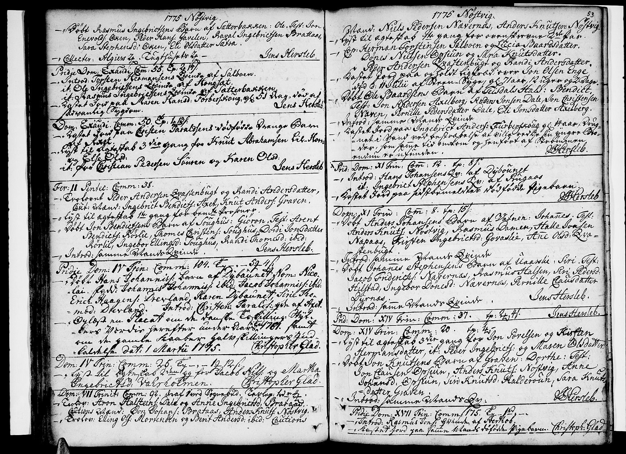 Ministerialprotokoller, klokkerbøker og fødselsregistre - Nordland, AV/SAT-A-1459/814/L0222: Ministerialbok nr. 814A03, 1752-1819, s. 53