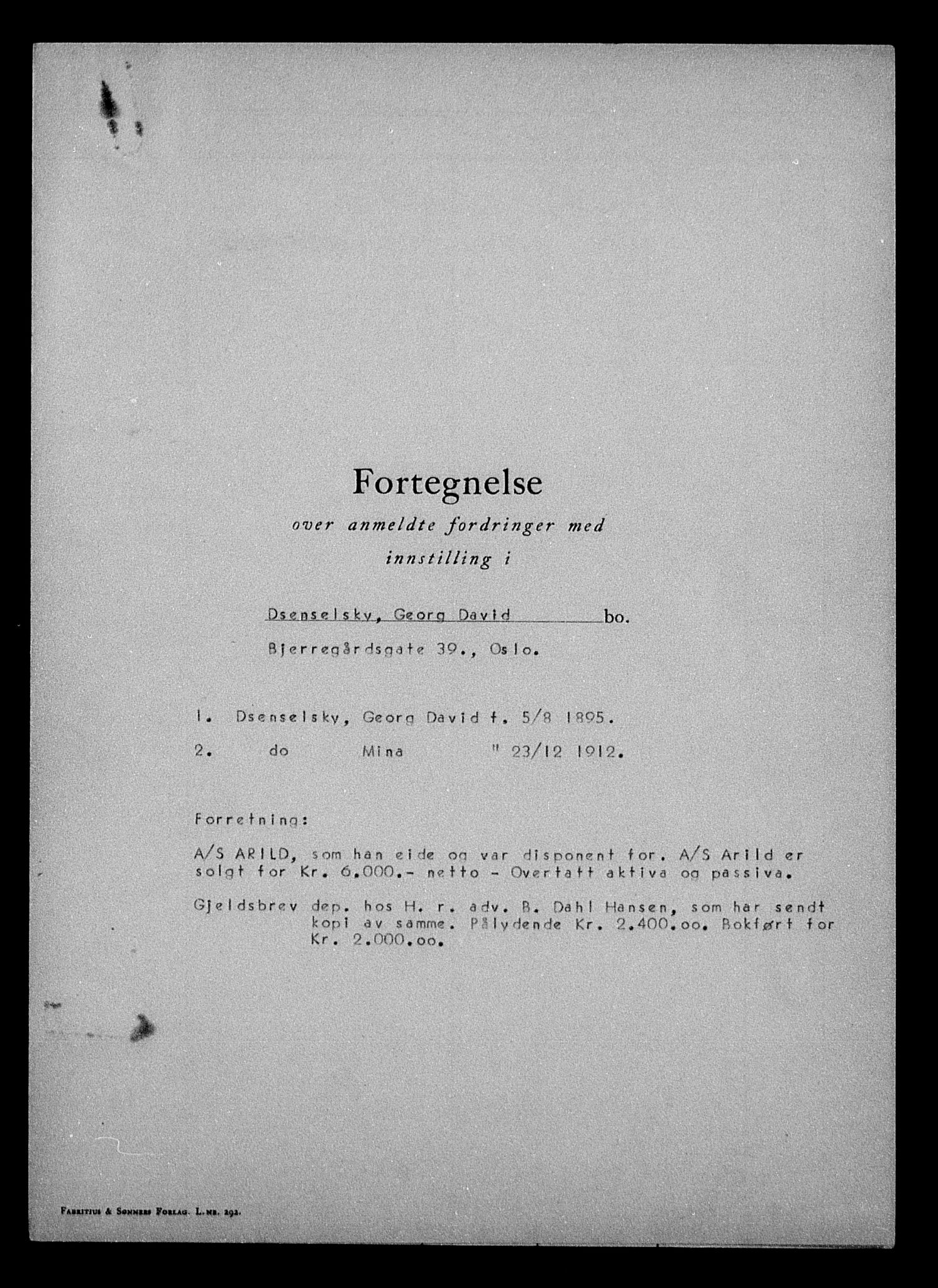 Justisdepartementet, Tilbakeføringskontoret for inndratte formuer, AV/RA-S-1564/H/Hc/Hcc/L0931: --, 1945-1947, s. 329