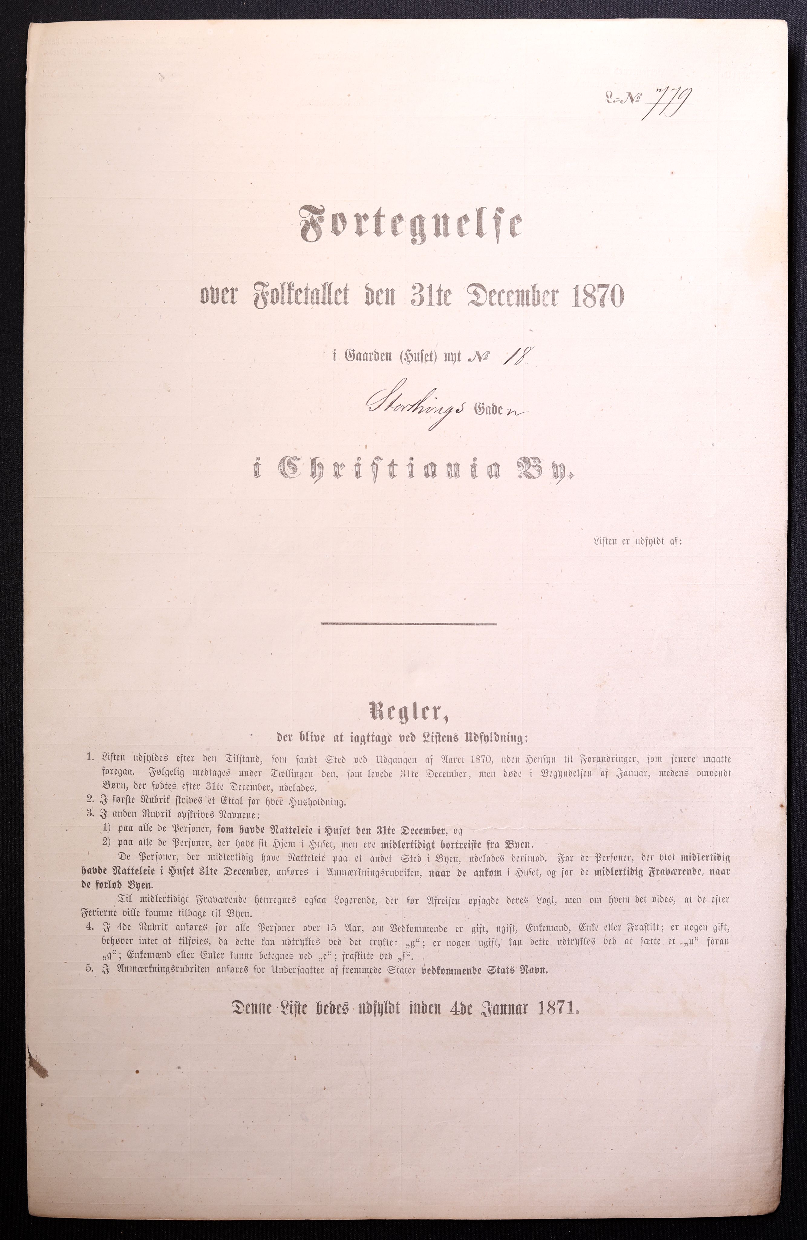 RA, Folketelling 1870 for 0301 Kristiania kjøpstad, 1870, s. 3948