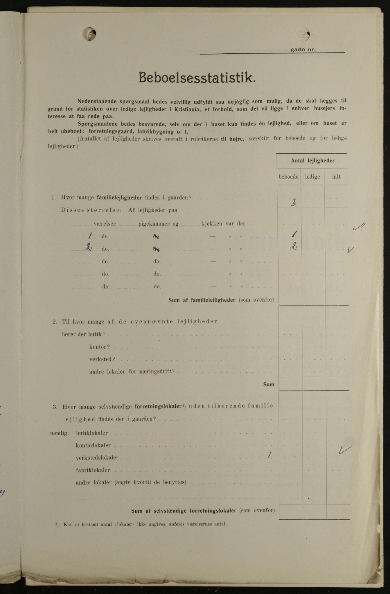 OBA, Kommunal folketelling 1.2.1908 for Kristiania kjøpstad, 1908, s. 31892
