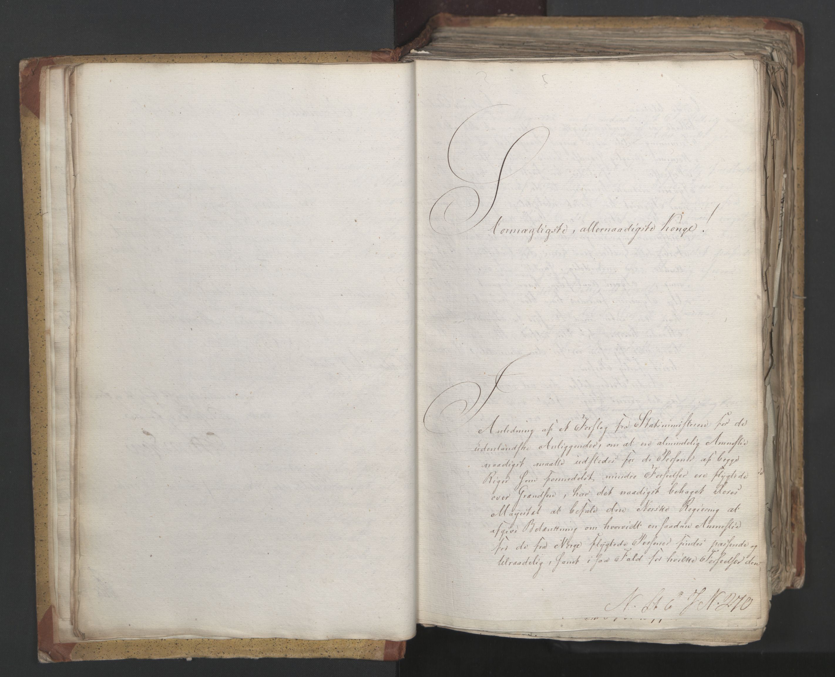 Statsrådsavdelingen i Stockholm, AV/RA-S-1003/D/Da/L0002: Regjeringsinnstillinger nr. 263-518, 1815, s. 18