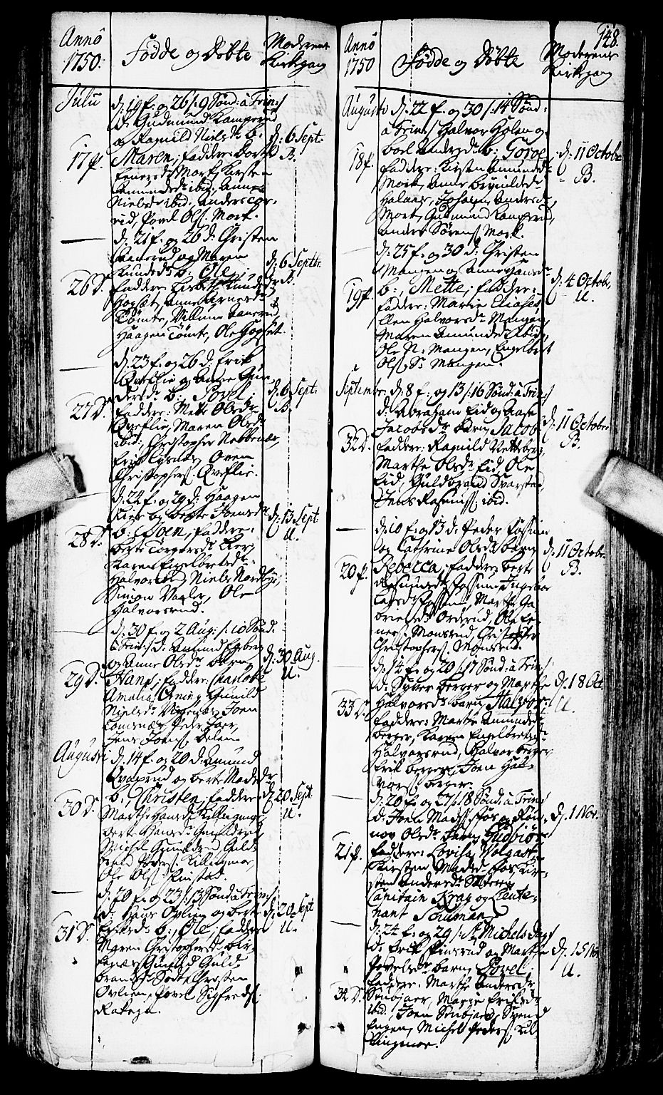 Aurskog prestekontor Kirkebøker, SAO/A-10304a/F/Fa/L0002: Ministerialbok nr. I 2, 1735-1766, s. 148