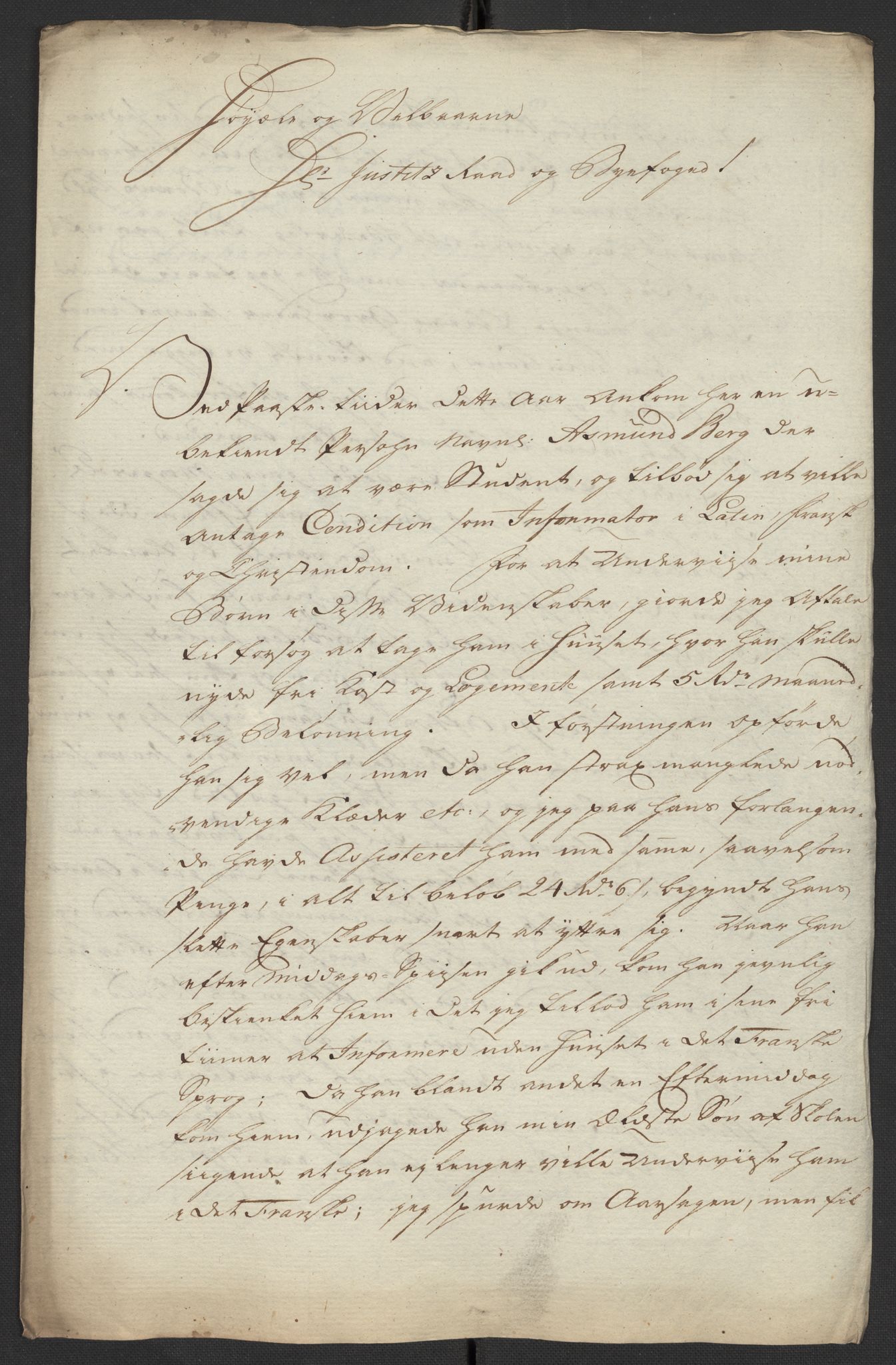 Oslo politidistrikt, AV/SAO-A-10085/D/Da/L0003: Innkomne brev, pro memoria m.v., 1781, s. 39