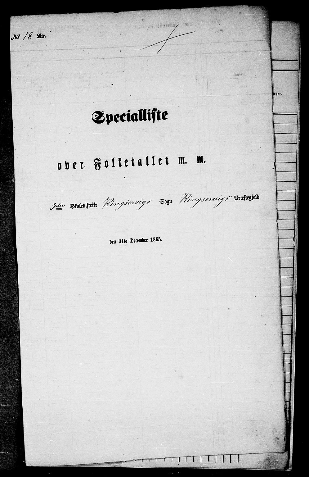 RA, Folketelling 1865 for 1230P Kinsarvik prestegjeld, 1865, s. 238