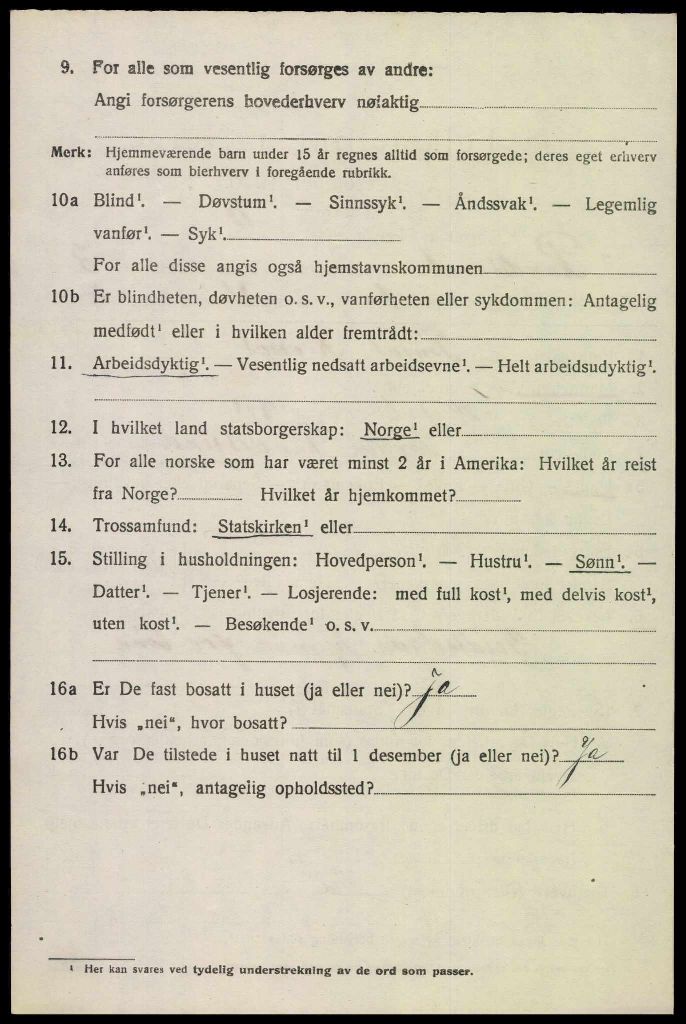 SAK, Folketelling 1920 for 1011 Randesund herred, 1920, s. 1459