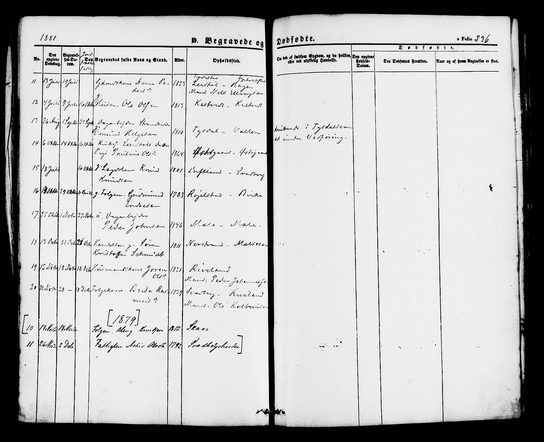 Hjelmeland sokneprestkontor, AV/SAST-A-101843/01/IV/L0012: Ministerialbok nr. A 12, 1862-1886, s. 236