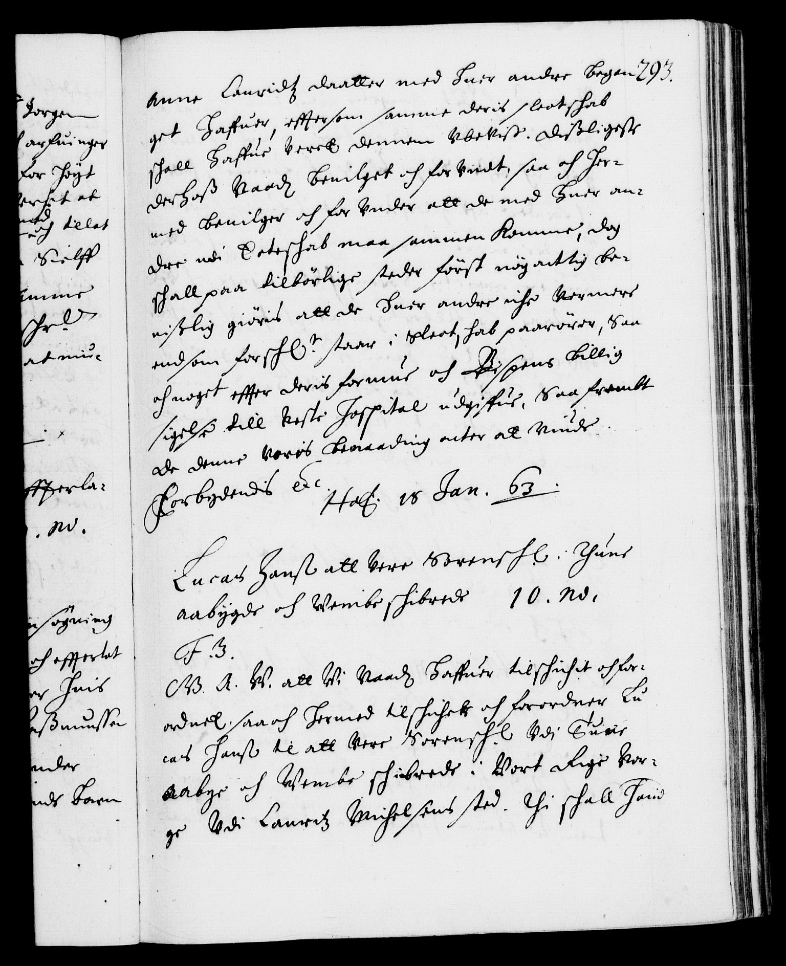 Danske Kanselli 1572-1799, RA/EA-3023/F/Fc/Fca/Fcaa/L0010: Norske registre (mikrofilm), 1660-1670, s. 293a