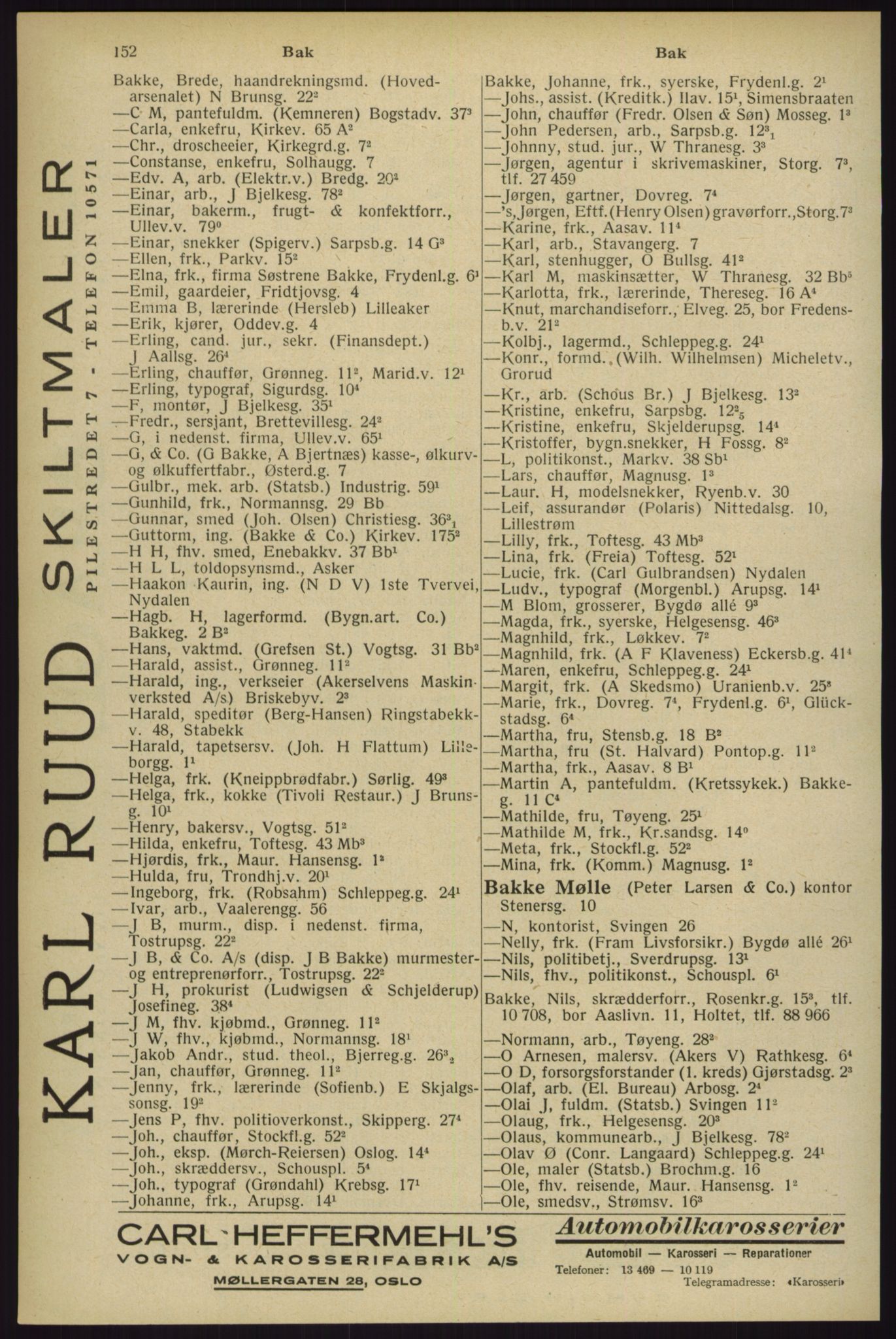 Kristiania/Oslo adressebok, PUBL/-, 1929, s. 152