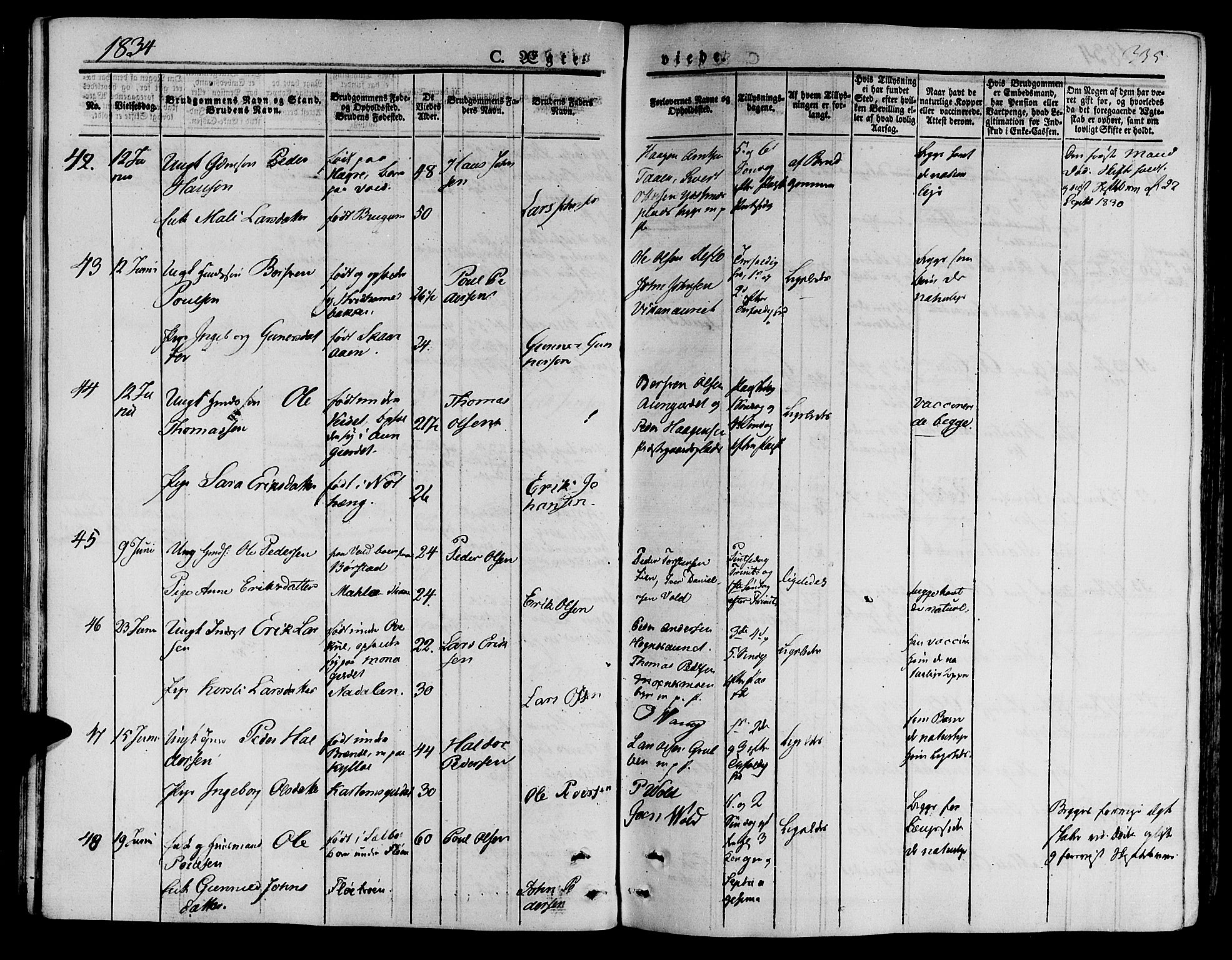 Ministerialprotokoller, klokkerbøker og fødselsregistre - Nord-Trøndelag, AV/SAT-A-1458/709/L0072: Ministerialbok nr. 709A12, 1833-1844, s. 335