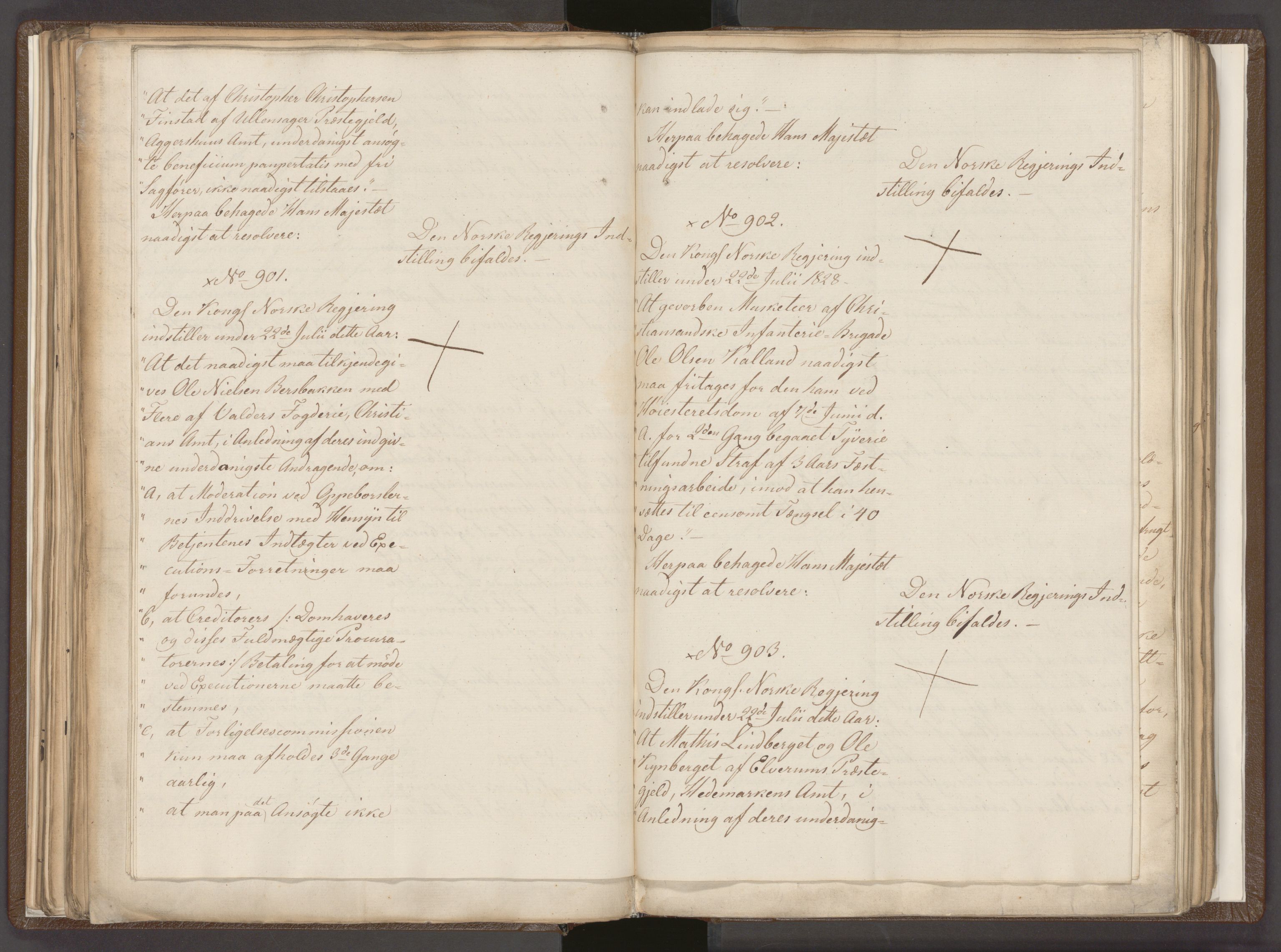 Statsrådssekretariatet, AV/RA-S-1001/A/Ab/L0027: Kgl. res. nr. 705-1372, 2. halvår, 1828