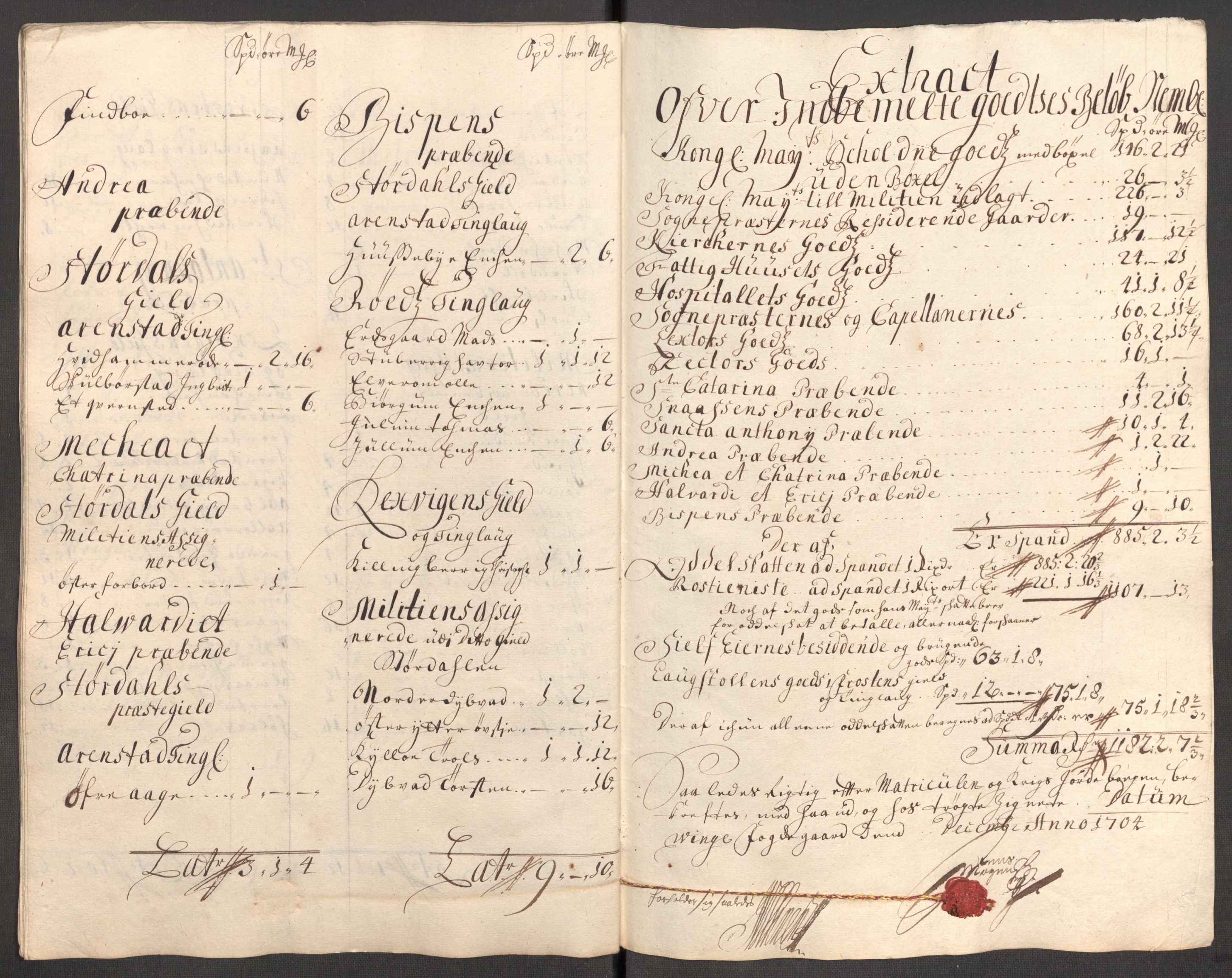 Rentekammeret inntil 1814, Reviderte regnskaper, Fogderegnskap, RA/EA-4092/R62/L4195: Fogderegnskap Stjørdal og Verdal, 1704, s. 247
