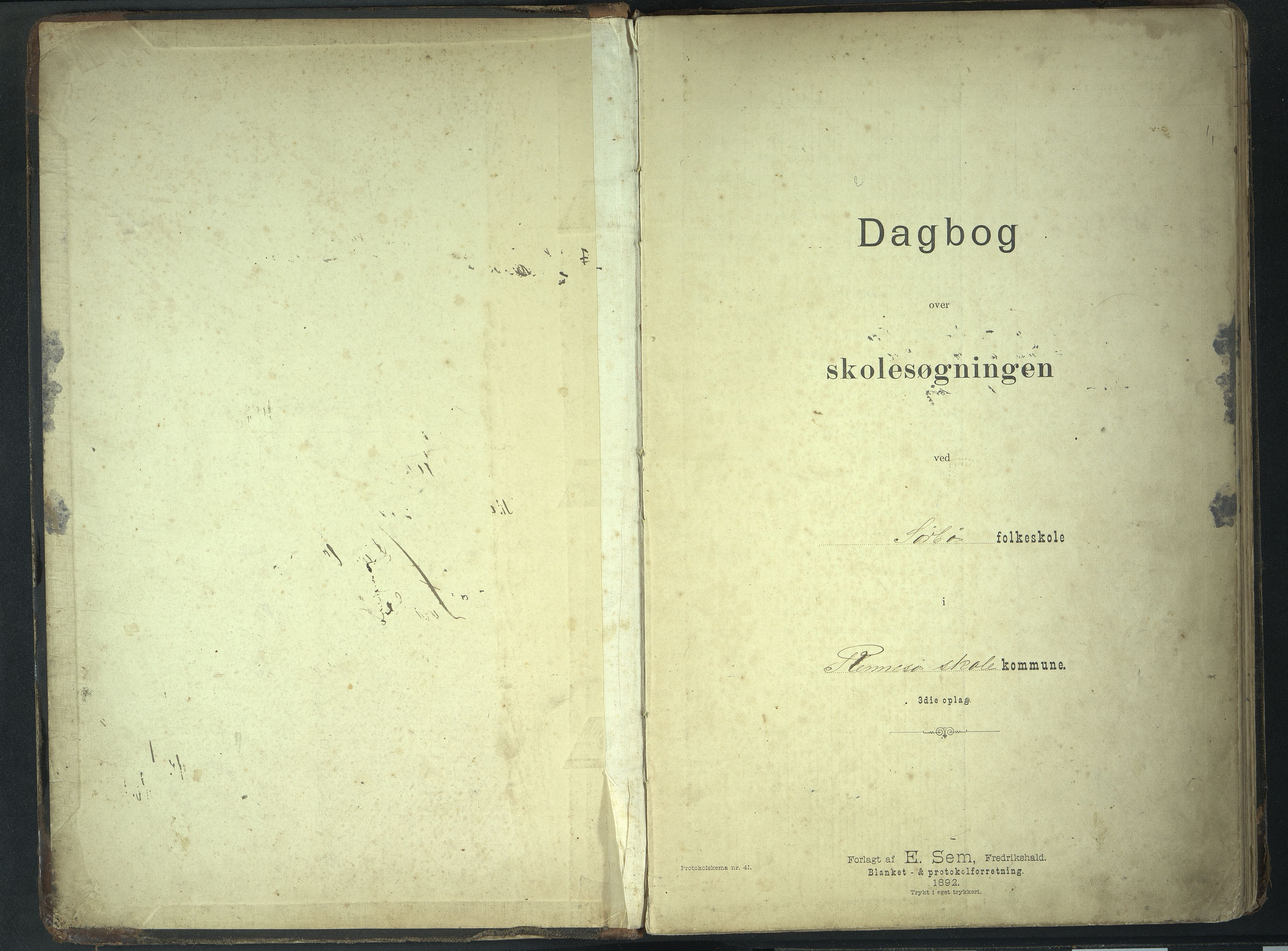 Rennesøy kommune. Sørbø skolekrets, BYST/A-0805/G/Ga/L0002: Klassedagbok 1.-2. klasse, 1895-1922