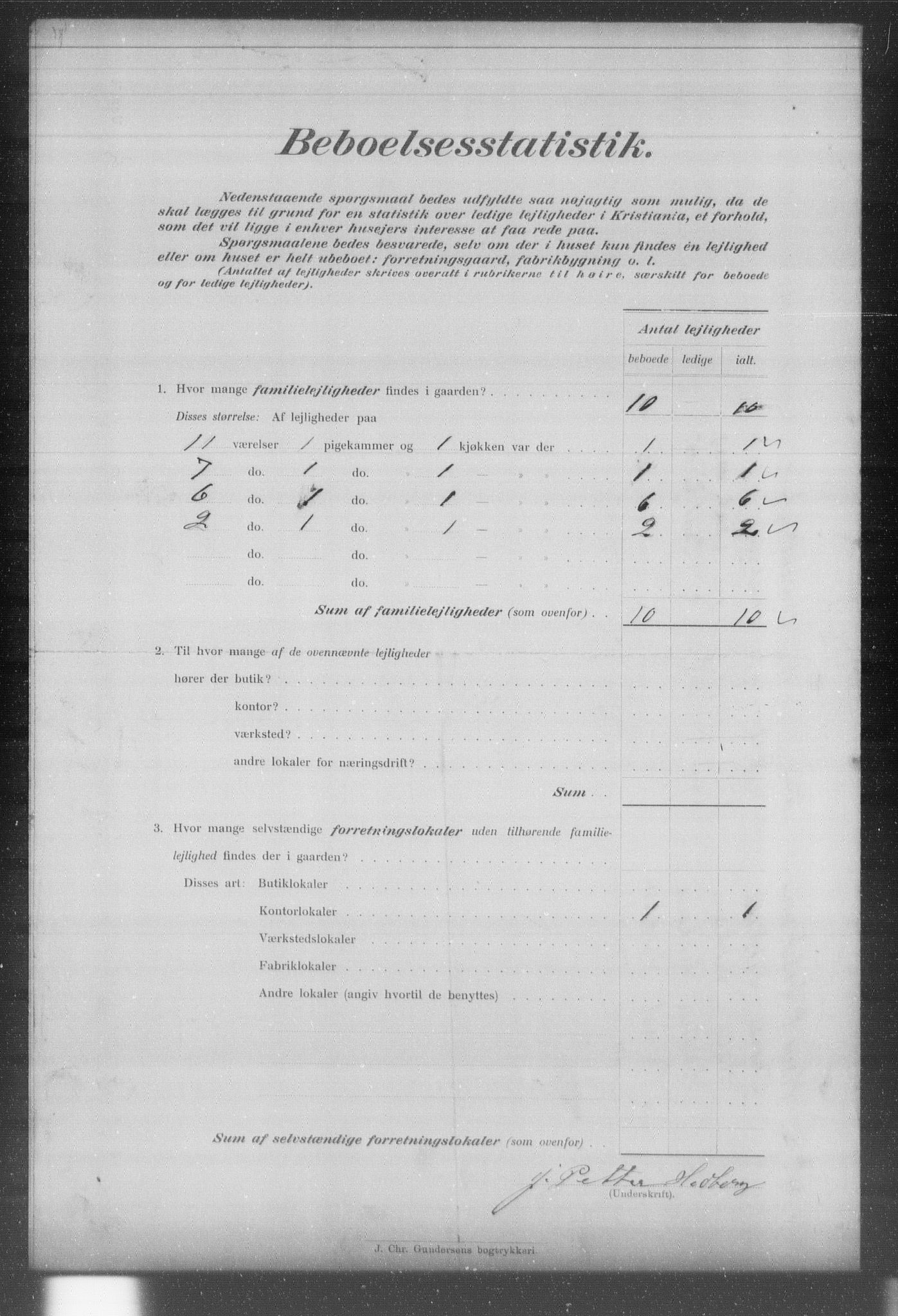 OBA, Kommunal folketelling 31.12.1903 for Kristiania kjøpstad, 1903, s. 19489