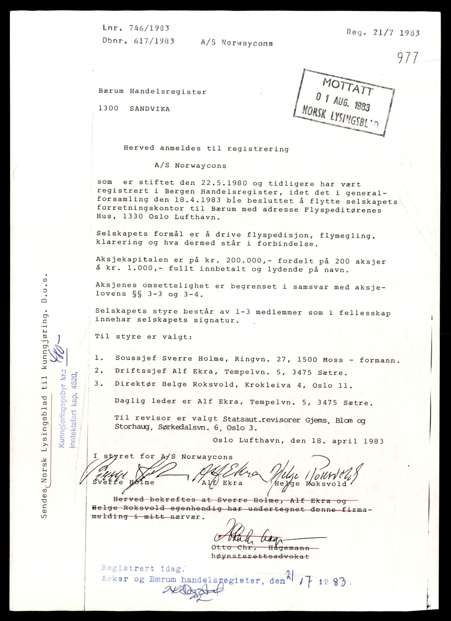 Asker og Bærum tingrett, AV/SAT-A-10379/K/Kb/Kbb/L0123: Aksjeselskap og andelslag i Bærum, Norw - Nyb, 1944-1989, s. 3