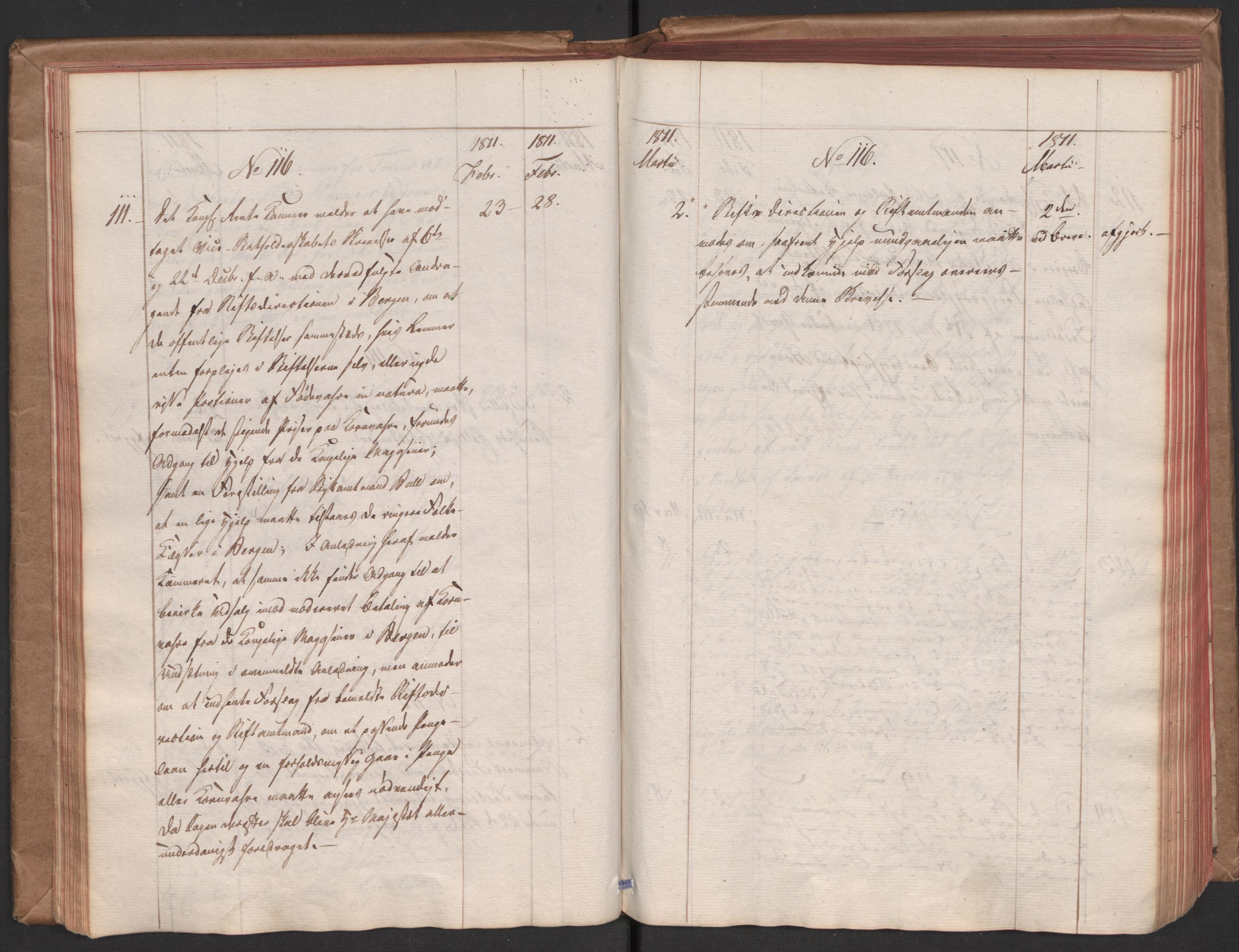 Stattholderembetet 1810-1814, 1. kontor (Kontor A), AV/RA-EA-2872/Aa/L0001: Kollegial referatprotokoll,  j.nr. 1-564,  l.nr. 1-610, 1810-1811, s. 54