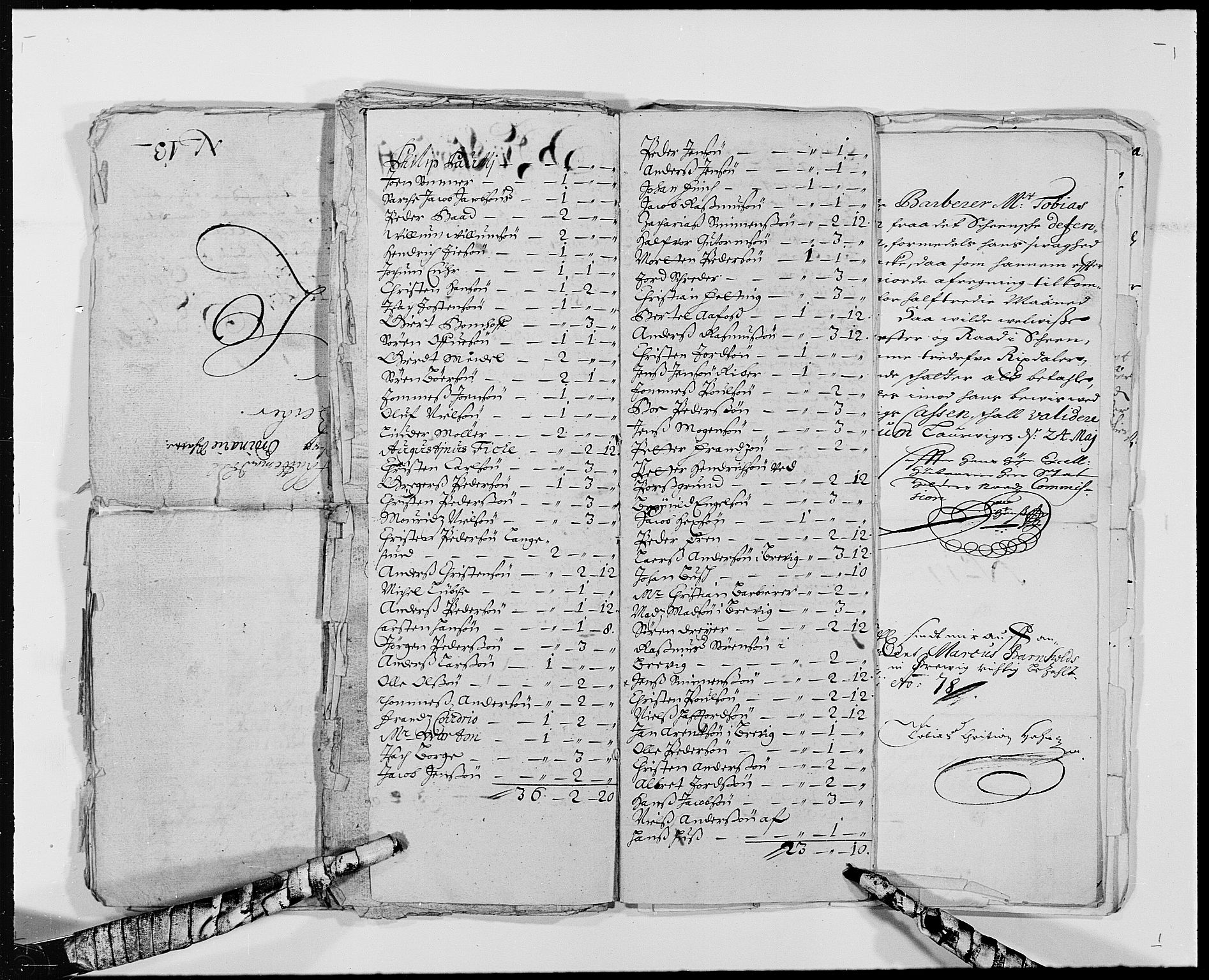 Rentekammeret inntil 1814, Reviderte regnskaper, Byregnskaper, RA/EA-4066/R/Rj/L0193: [J3] Kontribusjonsregnskap (med Langesund, Brevik, Porsgrunn og Kragerø), 1663-1691, s. 97
