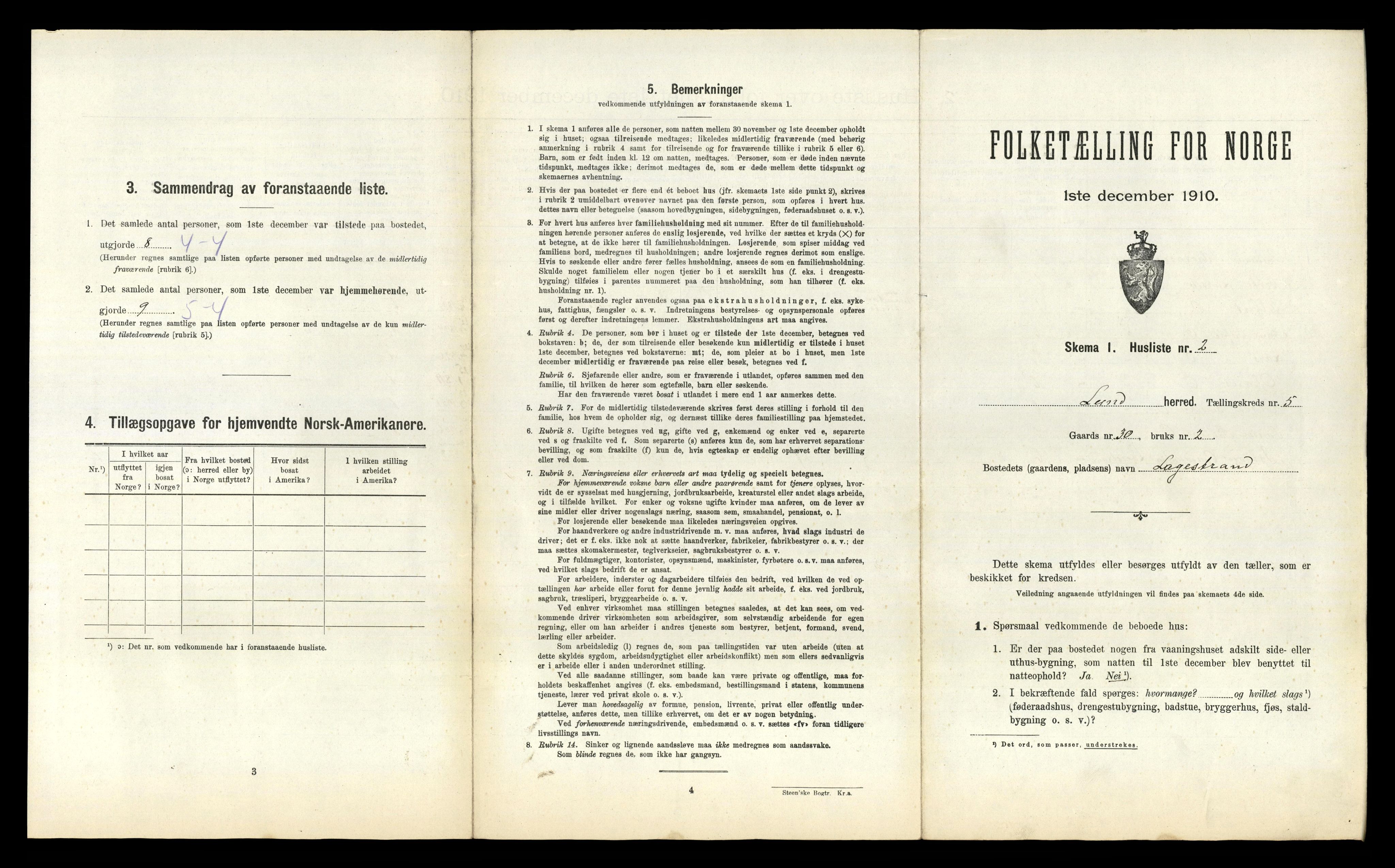 RA, Folketelling 1910 for 1112 Lund herred, 1910, s. 440