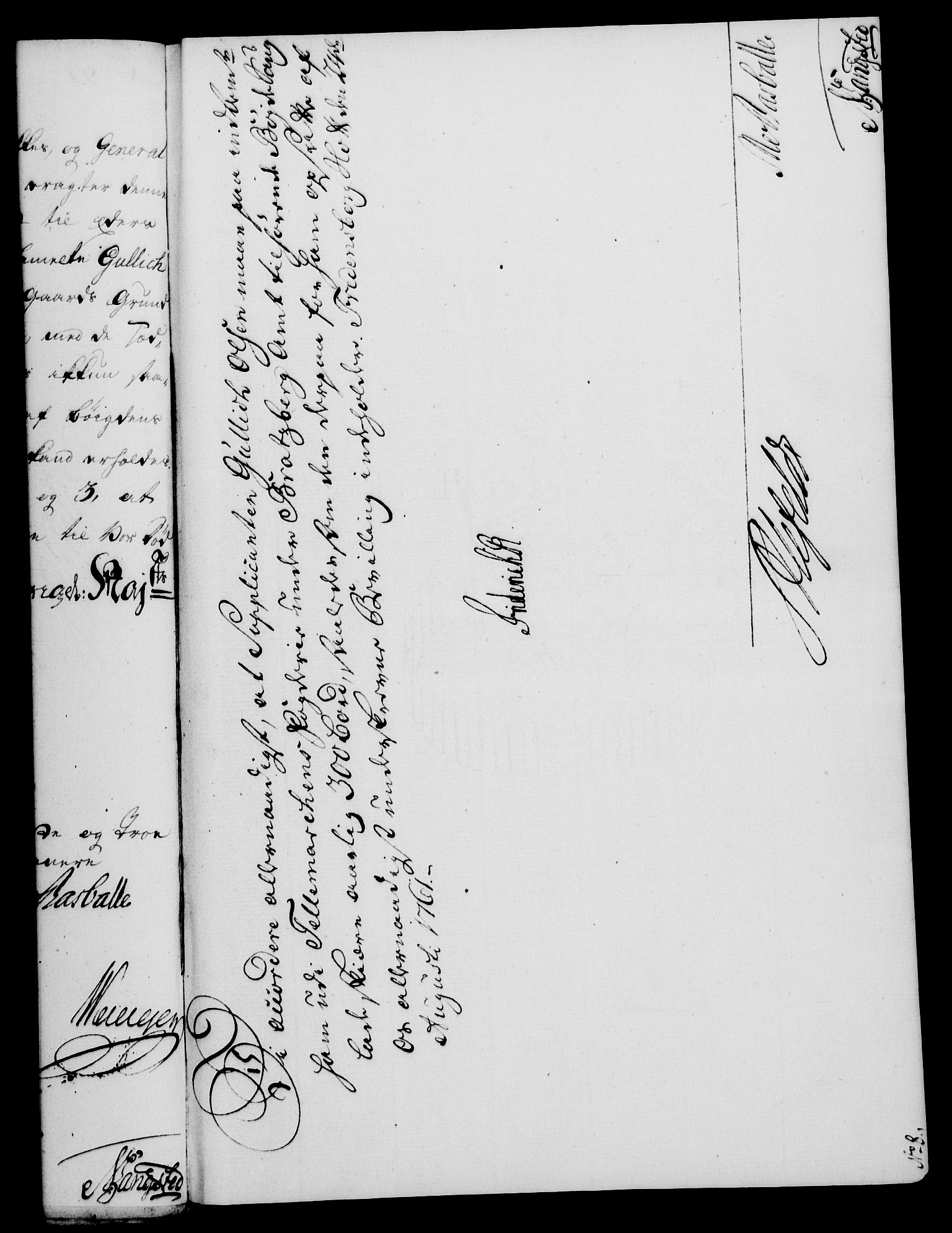 Rentekammeret, Kammerkanselliet, AV/RA-EA-3111/G/Gf/Gfa/L0043: Norsk relasjons- og resolusjonsprotokoll (merket RK 52.43), 1761, s. 374