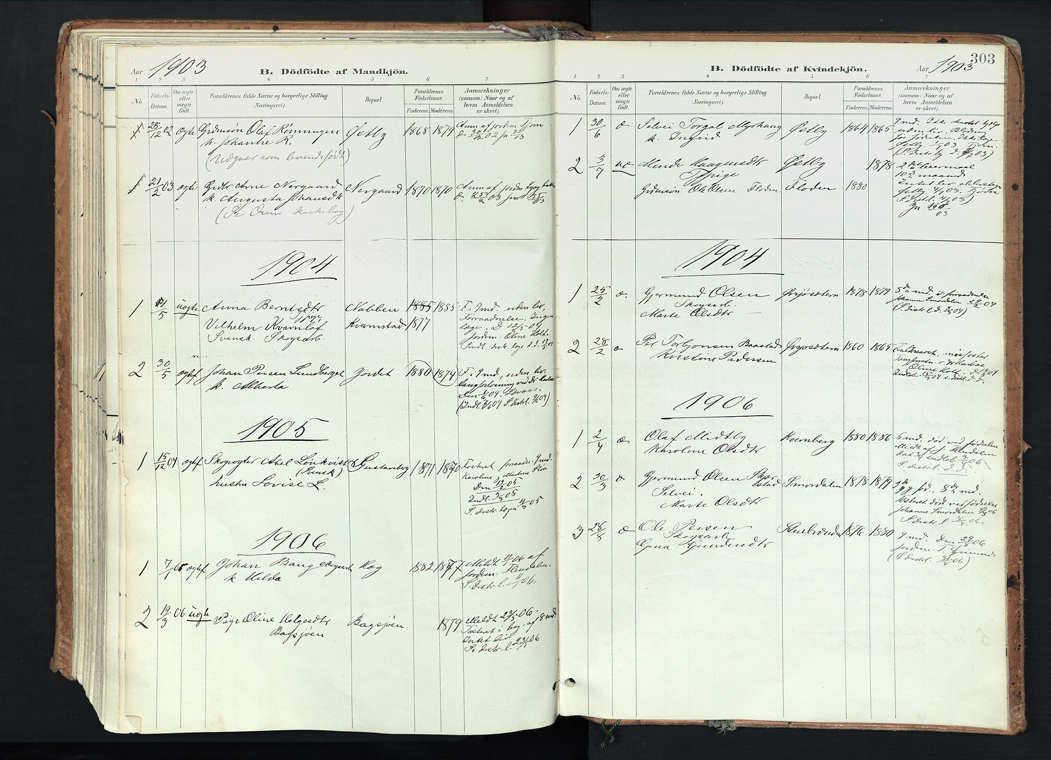 Trysil prestekontor, AV/SAH-PREST-046/H/Ha/Haa/L0012: Ministerialbok nr. 12, 1898-1917, s. 303