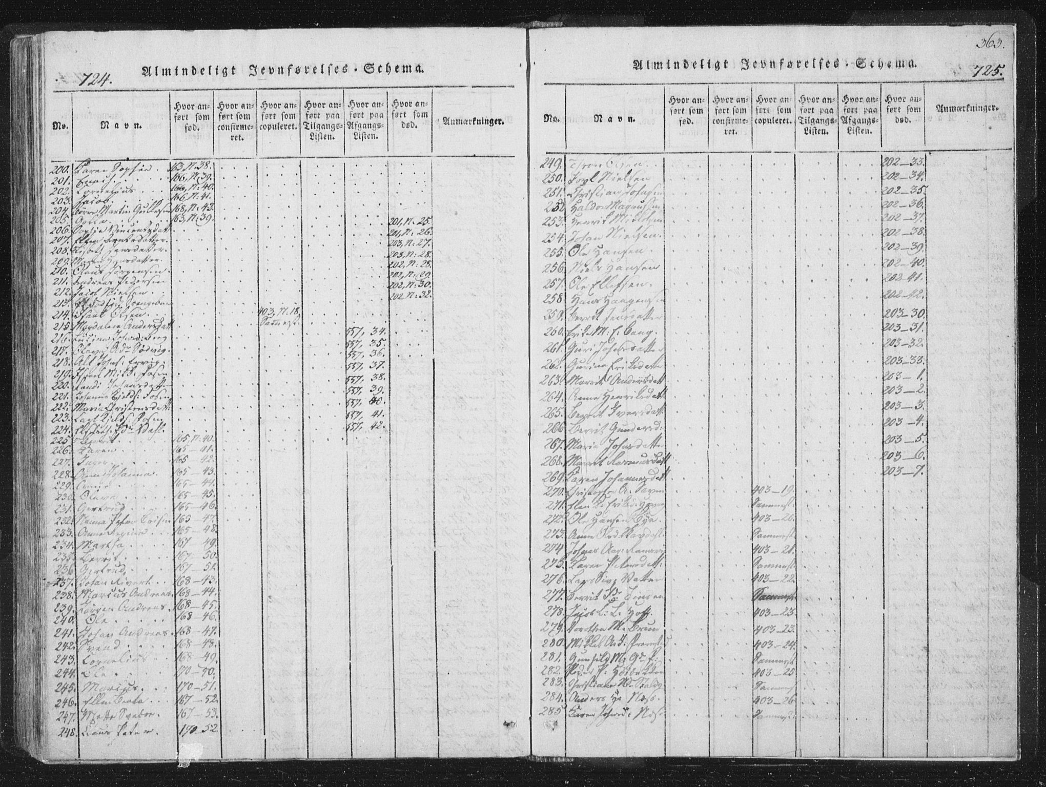 Ministerialprotokoller, klokkerbøker og fødselsregistre - Sør-Trøndelag, AV/SAT-A-1456/659/L0734: Ministerialbok nr. 659A04, 1818-1825, s. 724-725