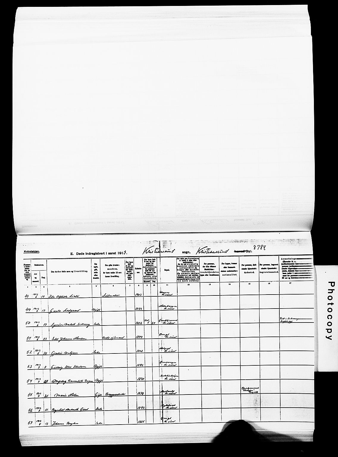 Ministerialprotokoller, klokkerbøker og fødselsregistre - Møre og Romsdal, SAT/A-1454/572/L0860: Ministerialbok nr. 572D04, 1903-1916