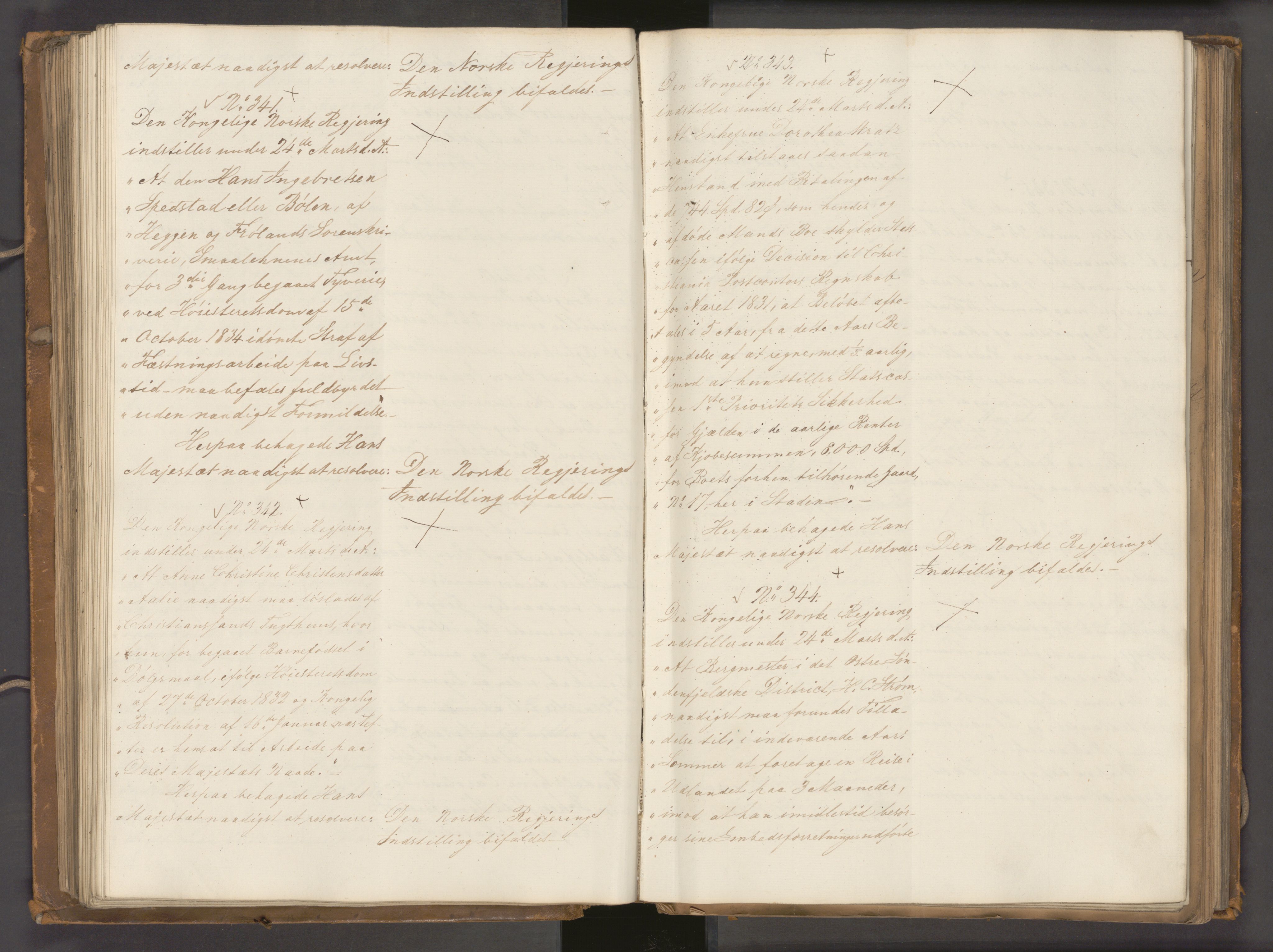 Statsrådssekretariatet, AV/RA-S-1001/A/Ab/L0040: Kgl. res. nr. 1-568, 1. halvår, 1835